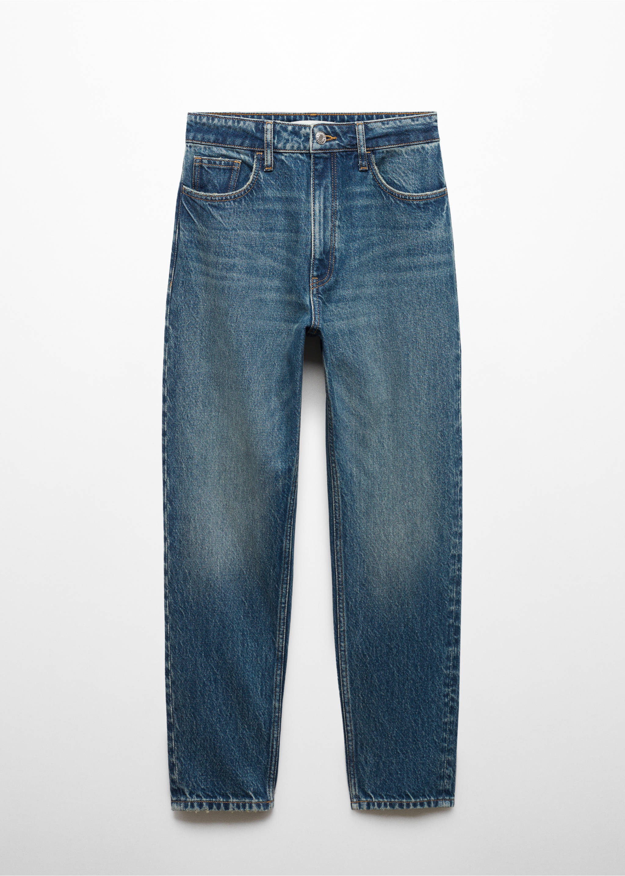Mom2000 high-rise jeans - Article without model, Dark Blue. Ref: 67040319-00.