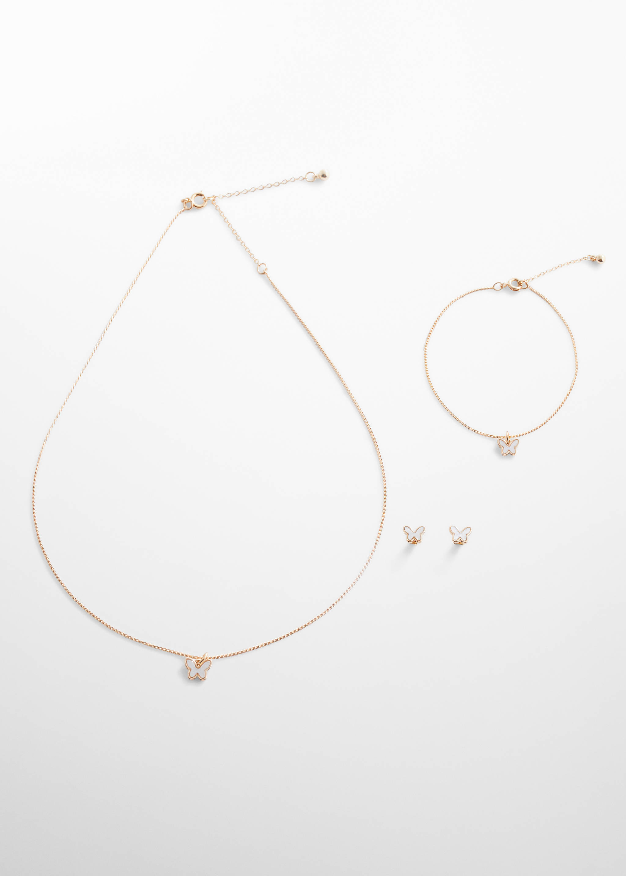 Set of necklace, bracelet and earrings - Article without model