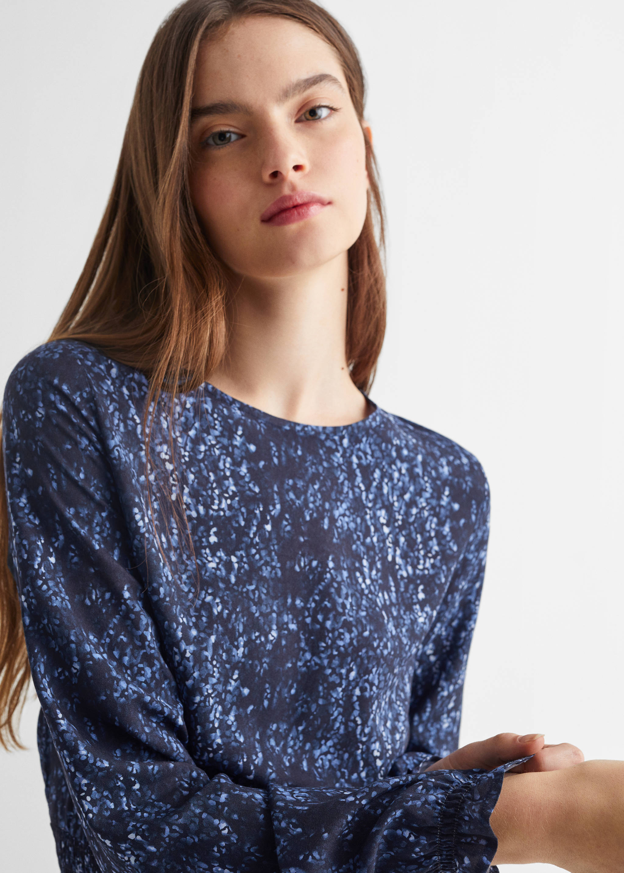 Robe froncée imprimée - Détail de l'article 1