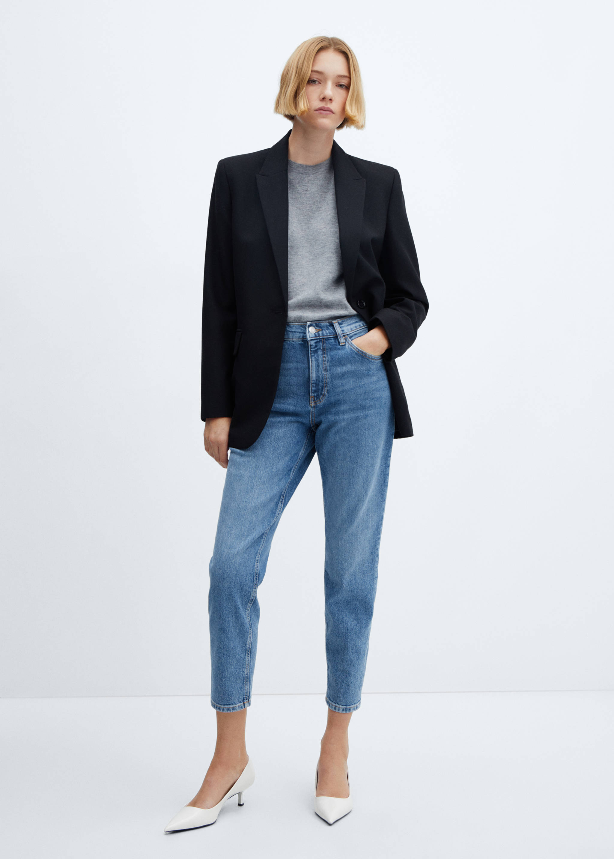 Jean Newmom confort taille haute - Plan général