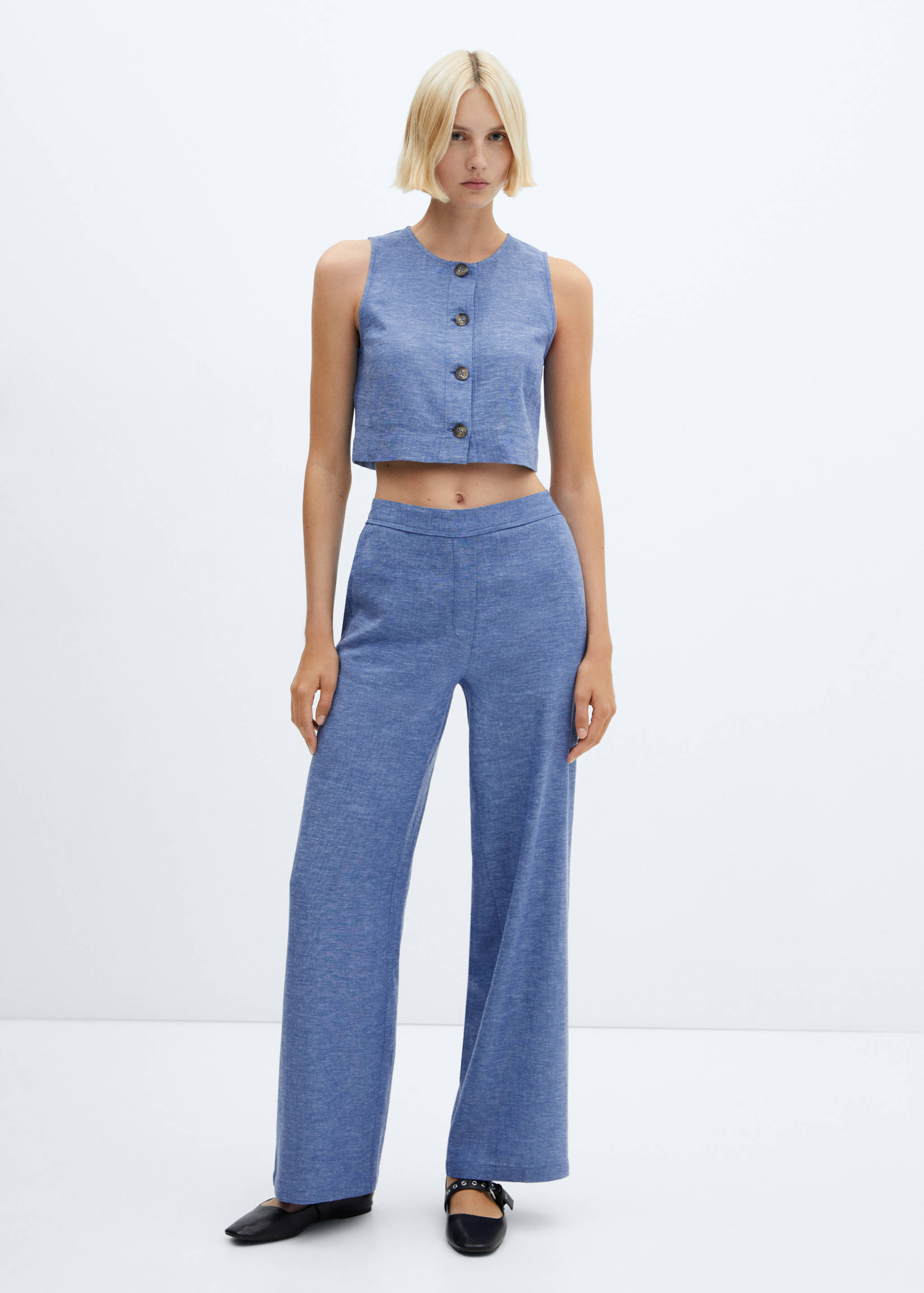 Leinenhose mit Gummibund - Allgemeine Ansicht