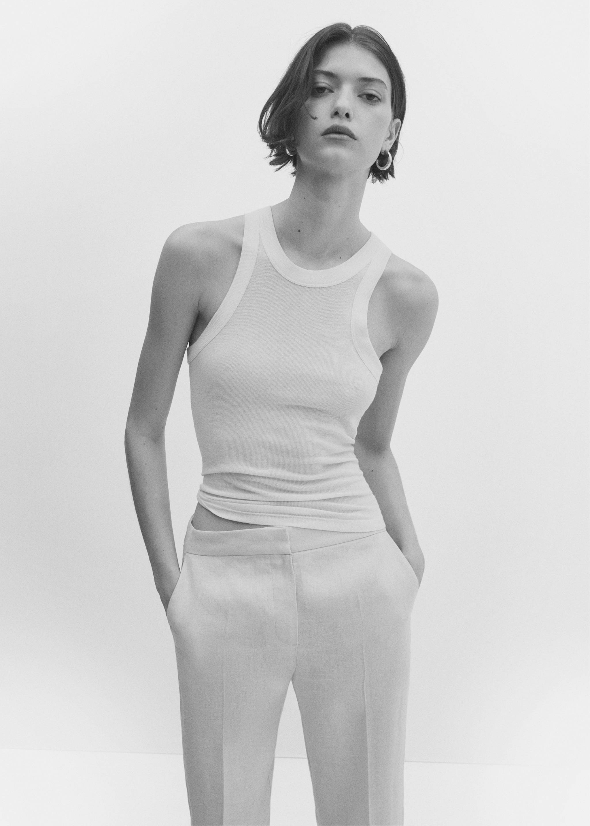 Pantalons 100% lli rectes - Detall de l'article 1