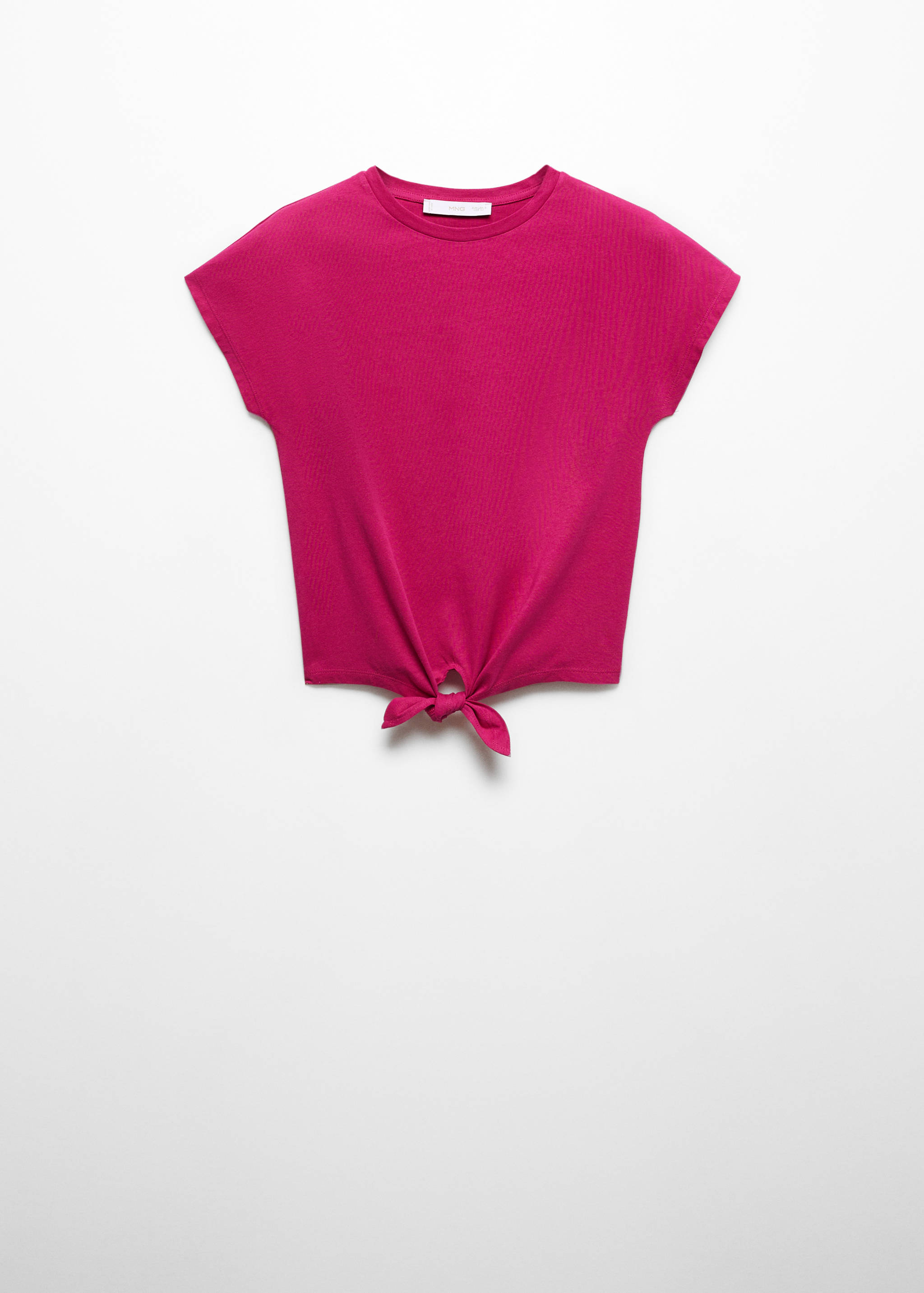 Baumwoll-T-Shirt mit Knotendetail - Artikel ohne Model