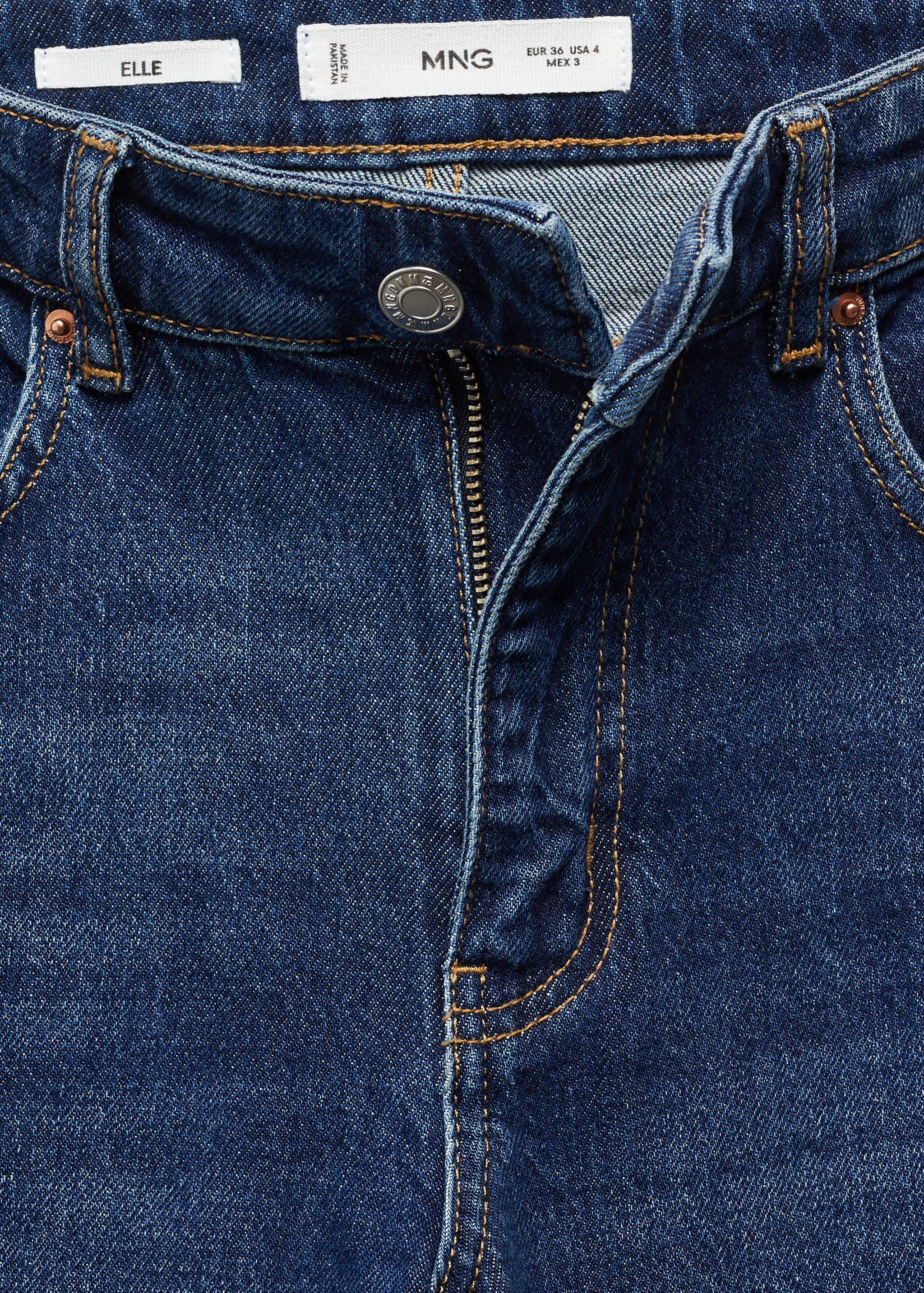 Gerade Jeans mit mittlerem Bund und Schlitzen - Detail des Artikels 8