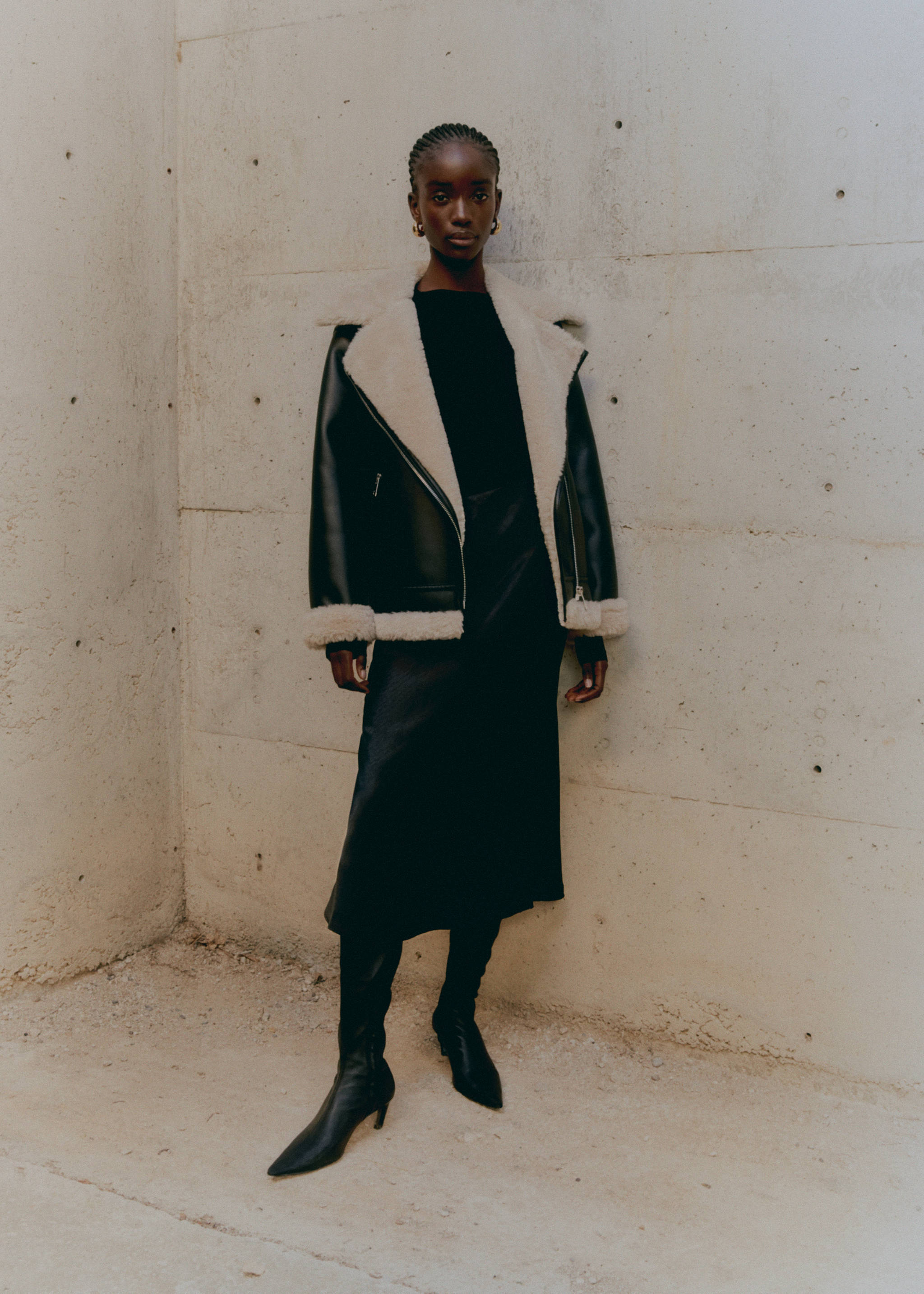 Double-faced faux-leather jacket - Details of the article 7