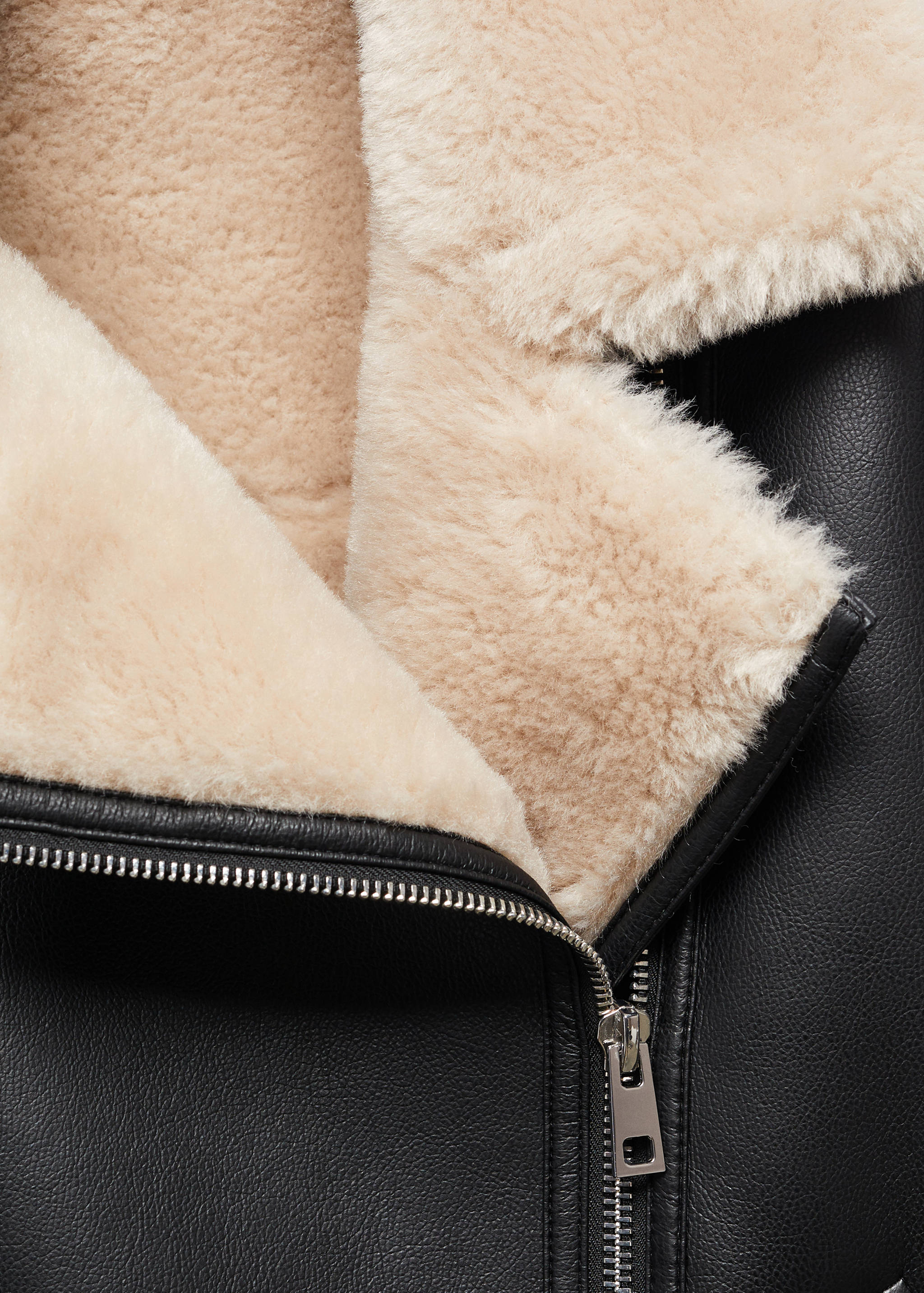 Double-faced faux-leather jacket - Details of the article 8