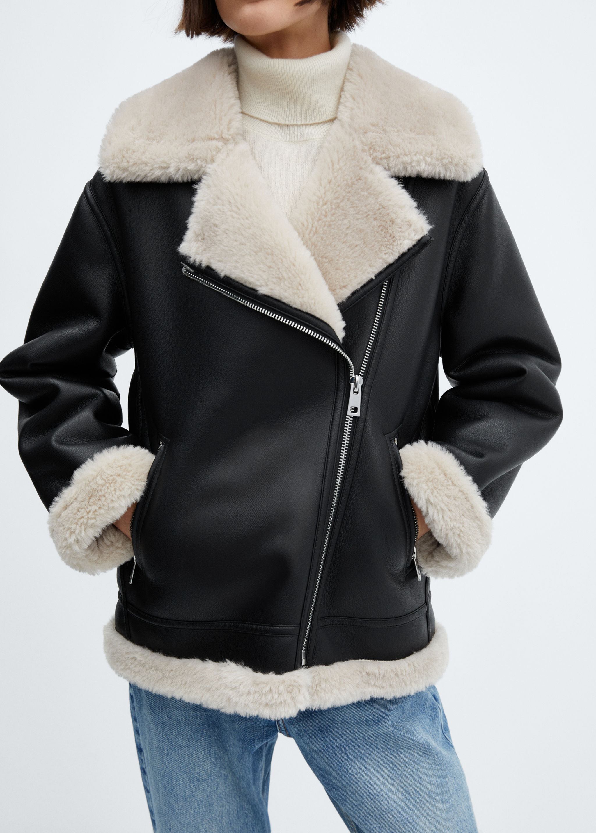 Jacket with shearling-effect lining - Details of the article 6