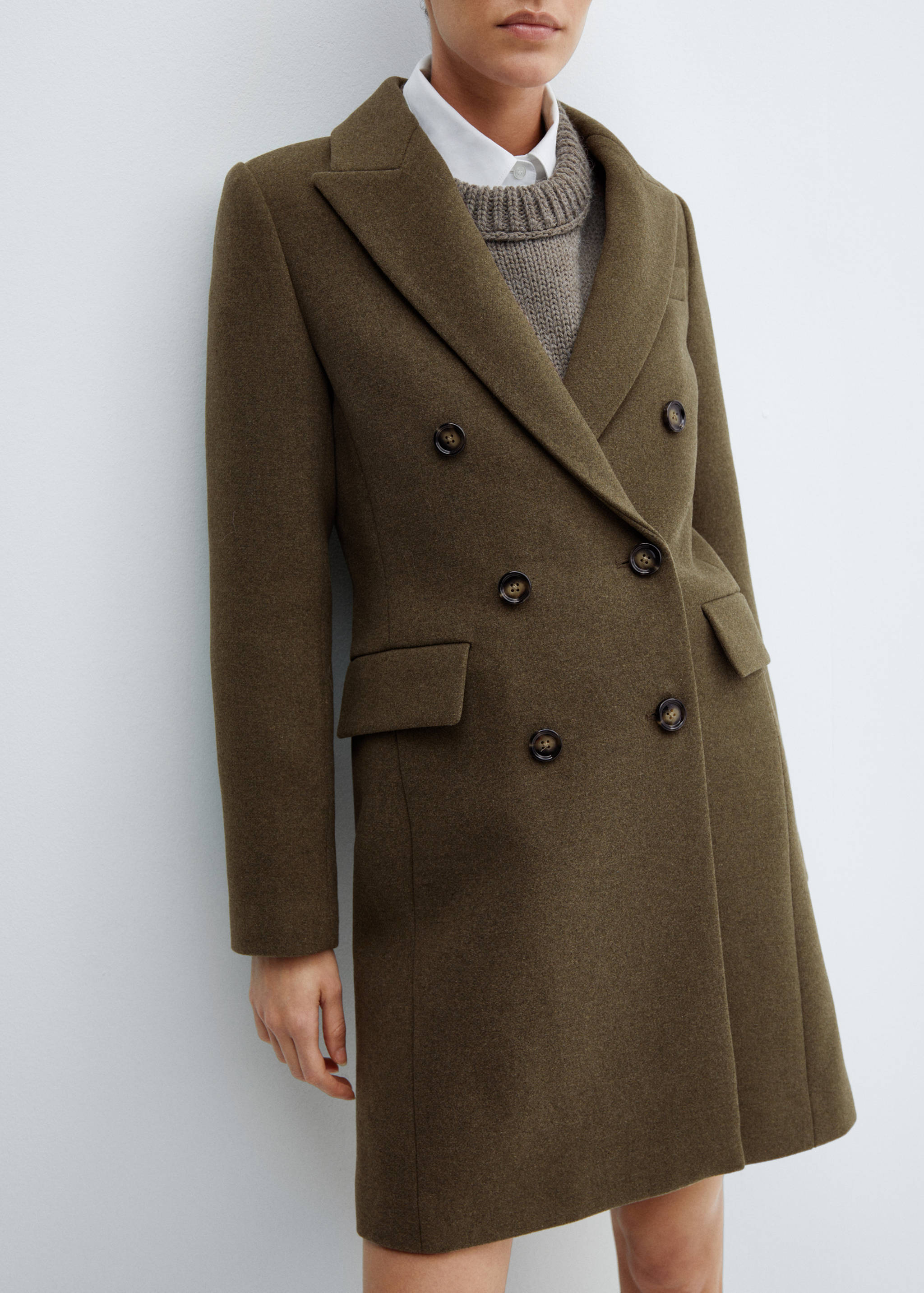 Double-breasted wool coat - Details of the article 6