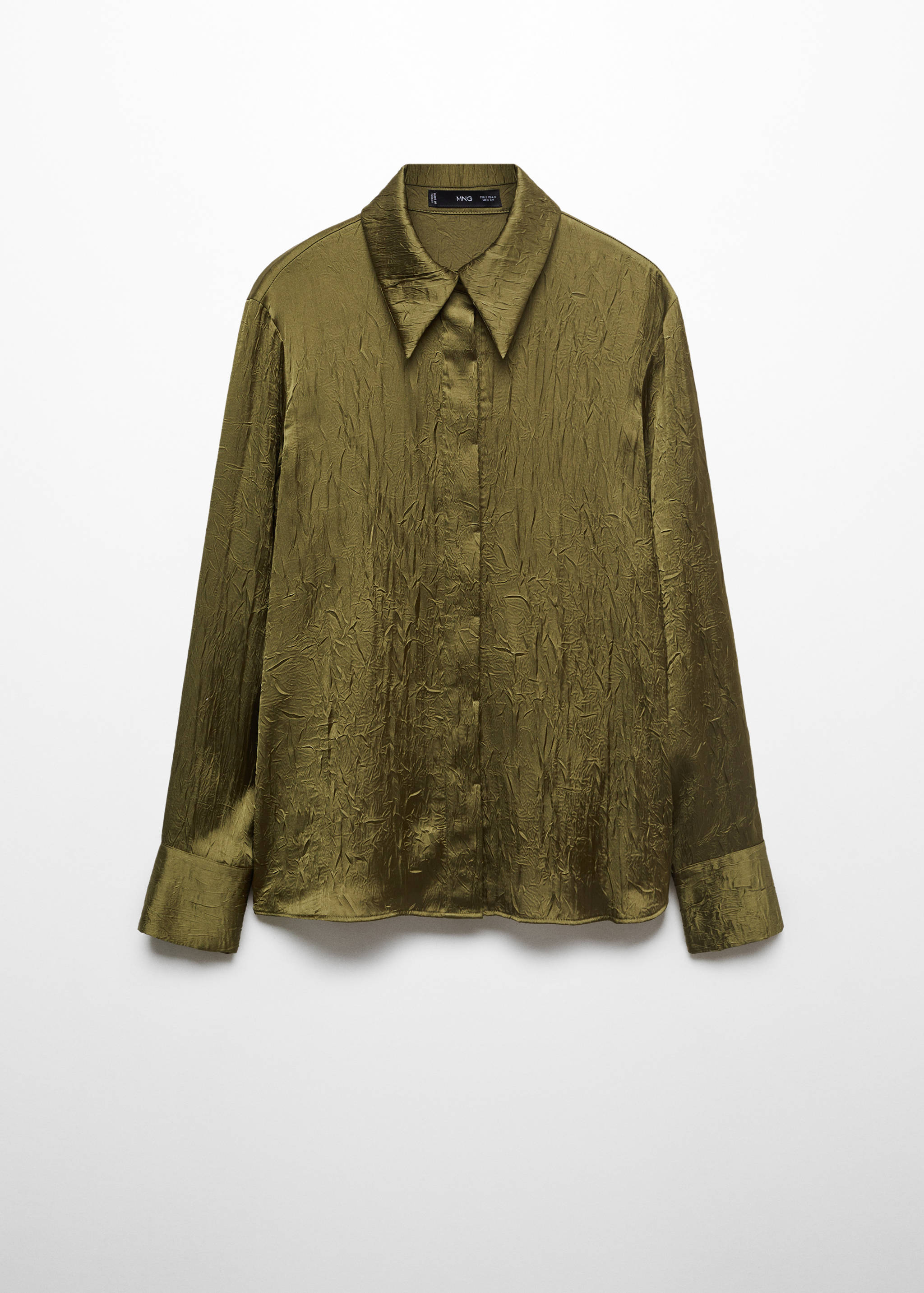 Satin textured shirt - Article without model