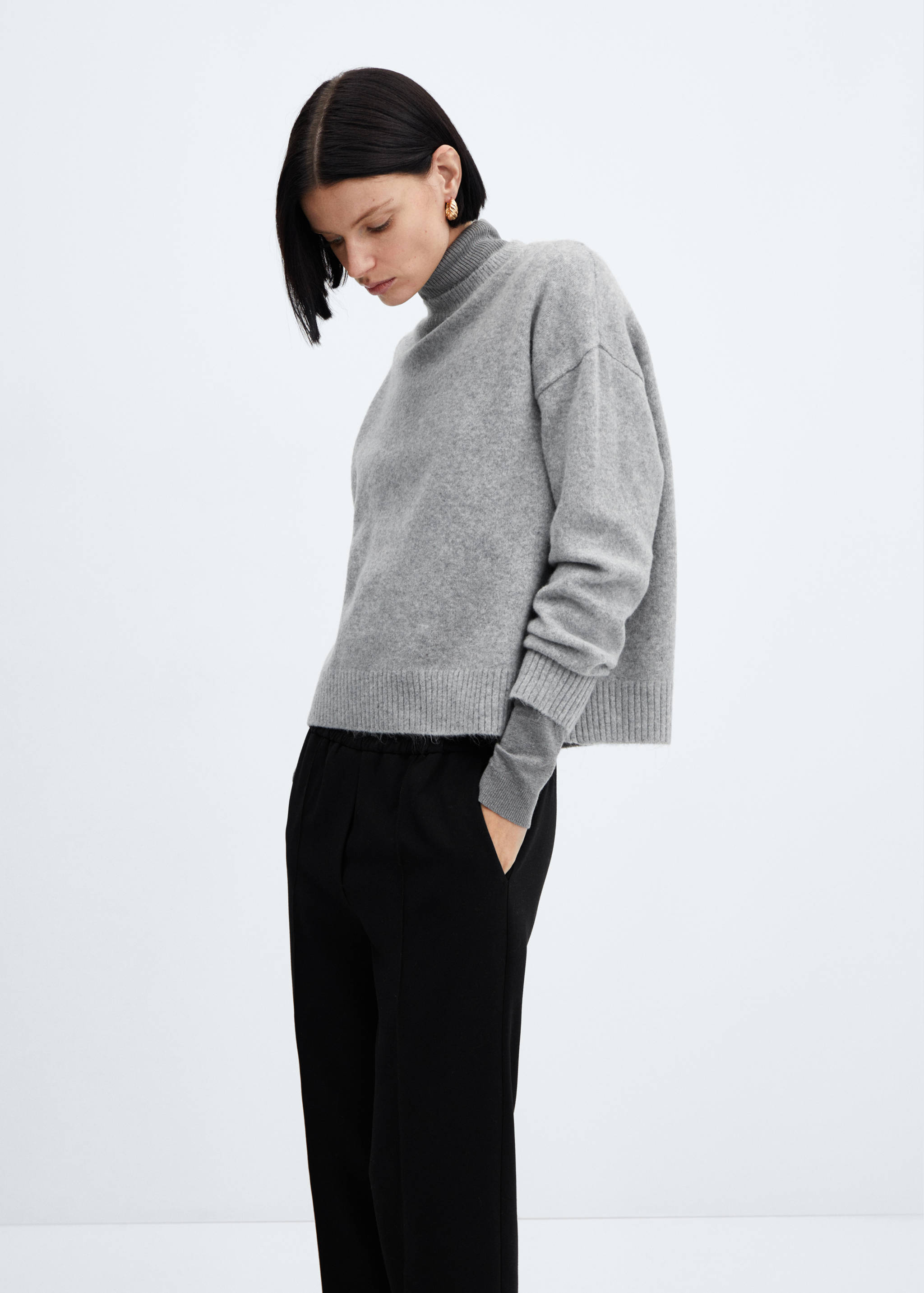 Pantalón recto cintura elástica - Detalle del artículo 1