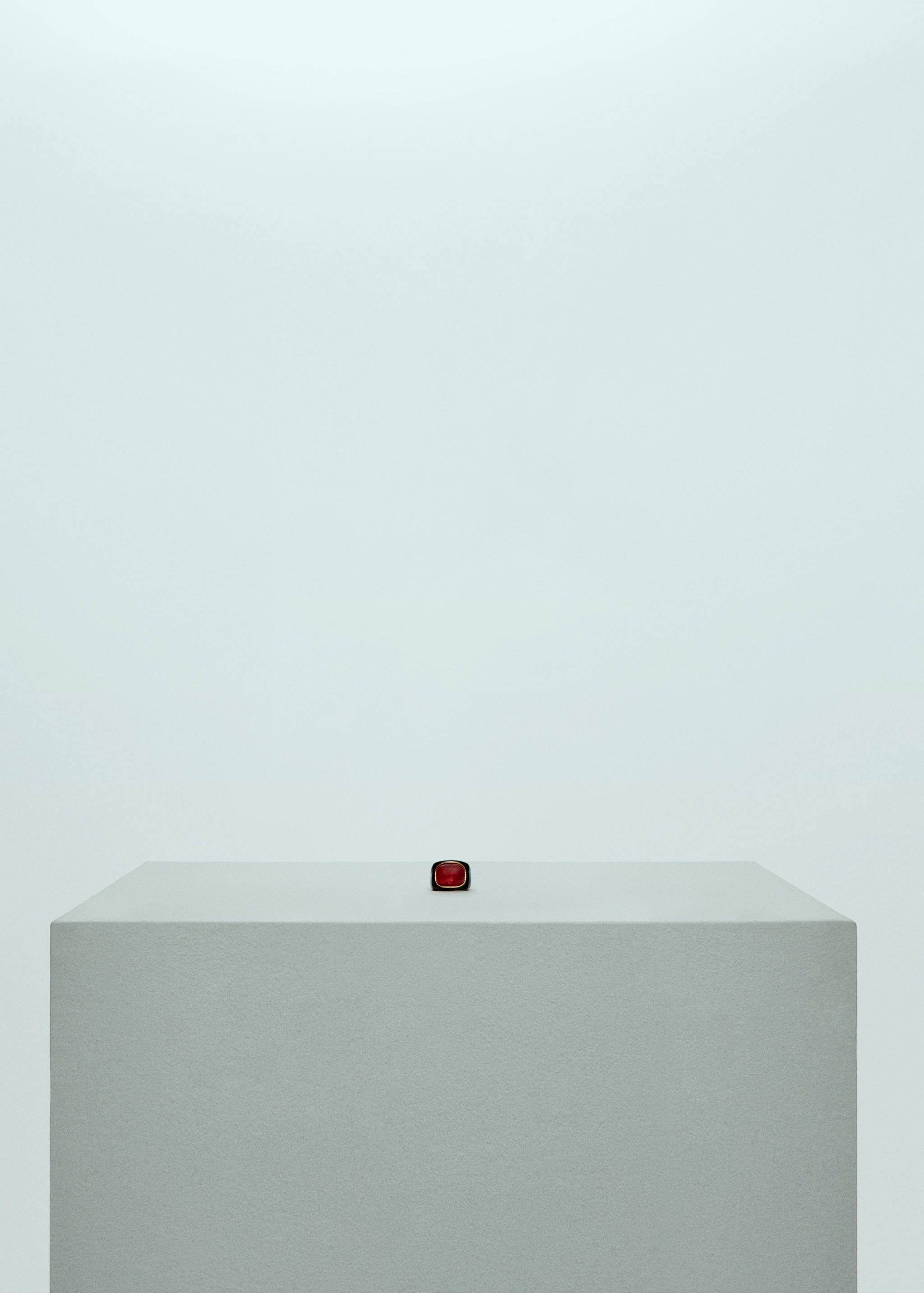 Maxi-Ring mit Quarz-Detail - Mittlere Ansicht