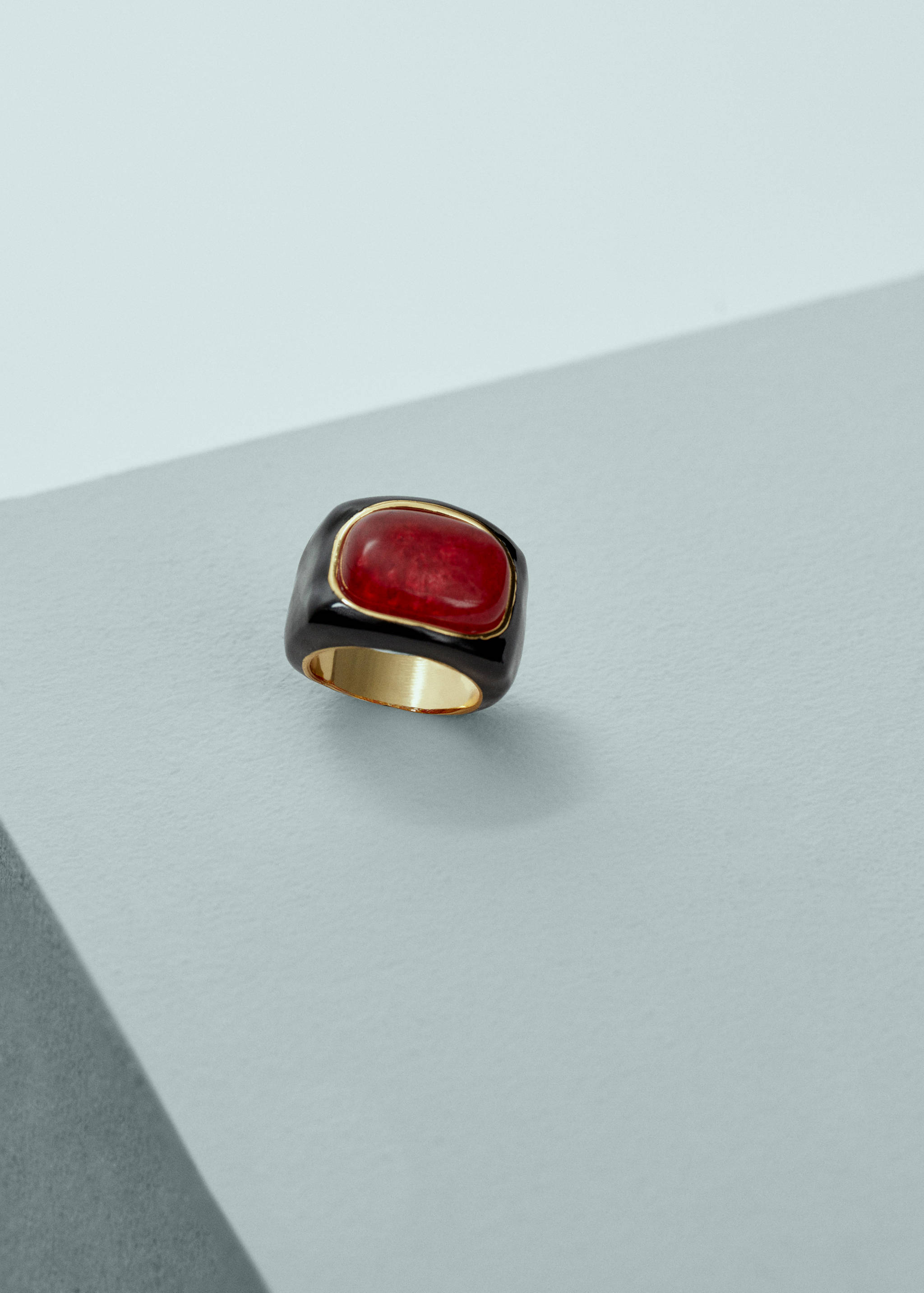 Maxi-Ring mit Quarz-Detail - Detail des Artikels 1