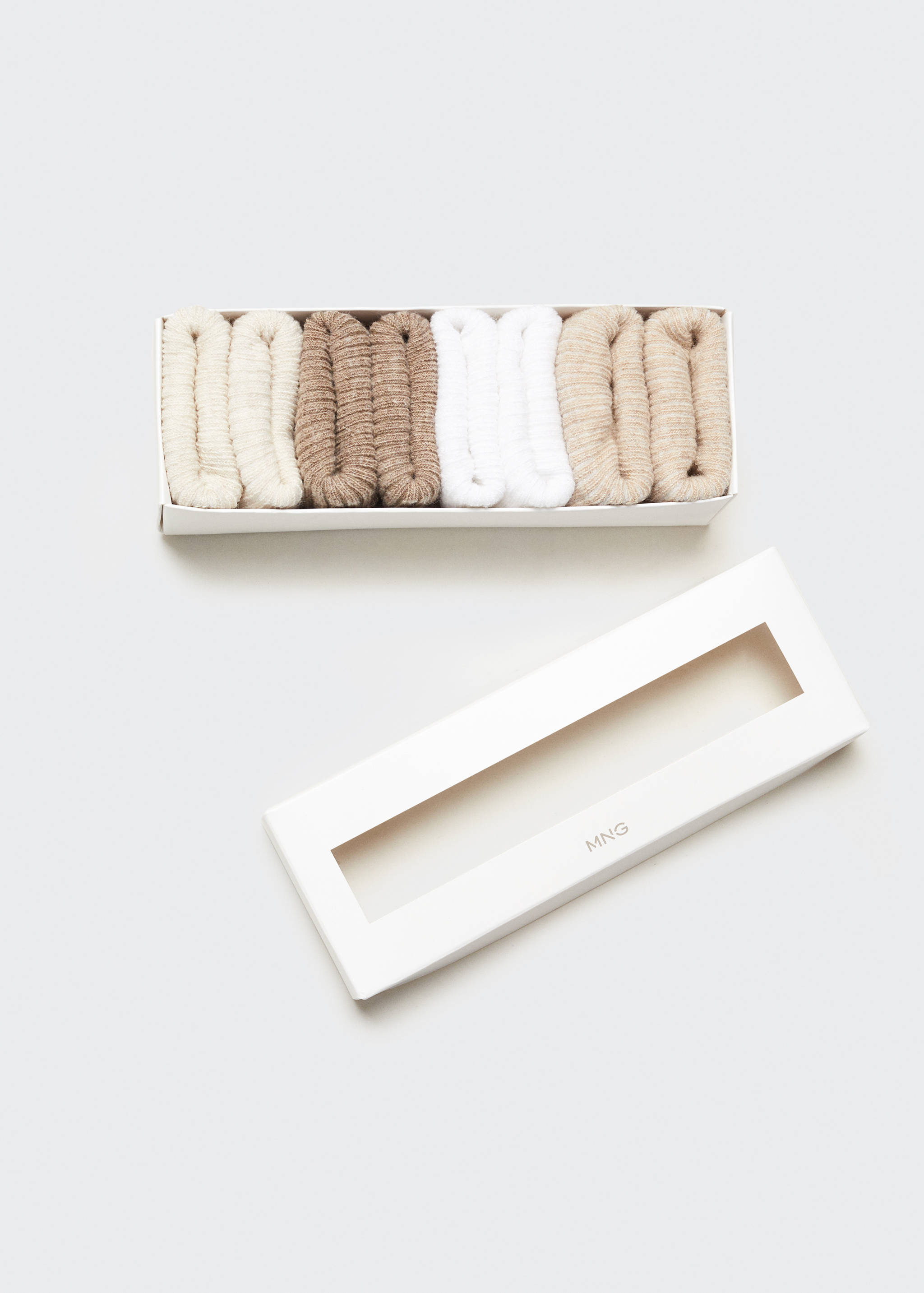 Balení 4 párů žebrovaných ponožek - Detail zboží 8