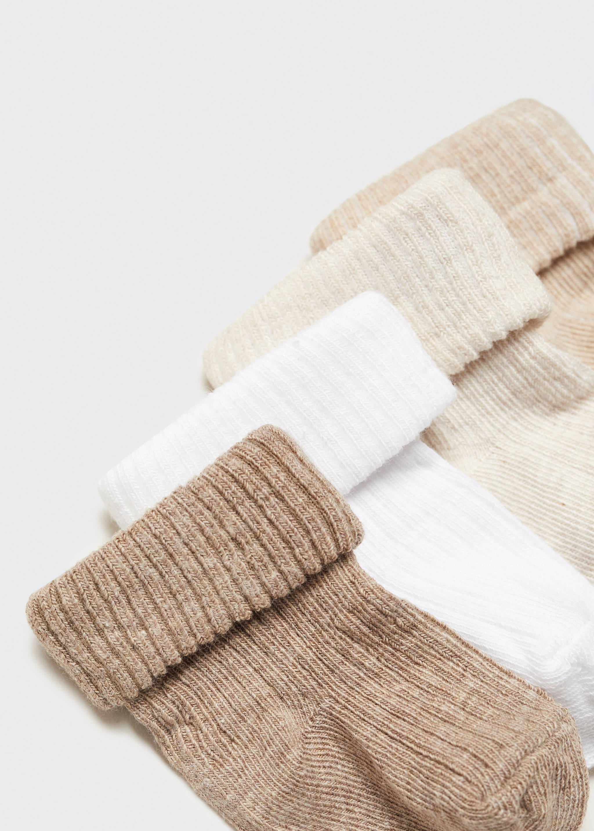 Balení 4 párů žebrovaných ponožek - Detail zboží 0