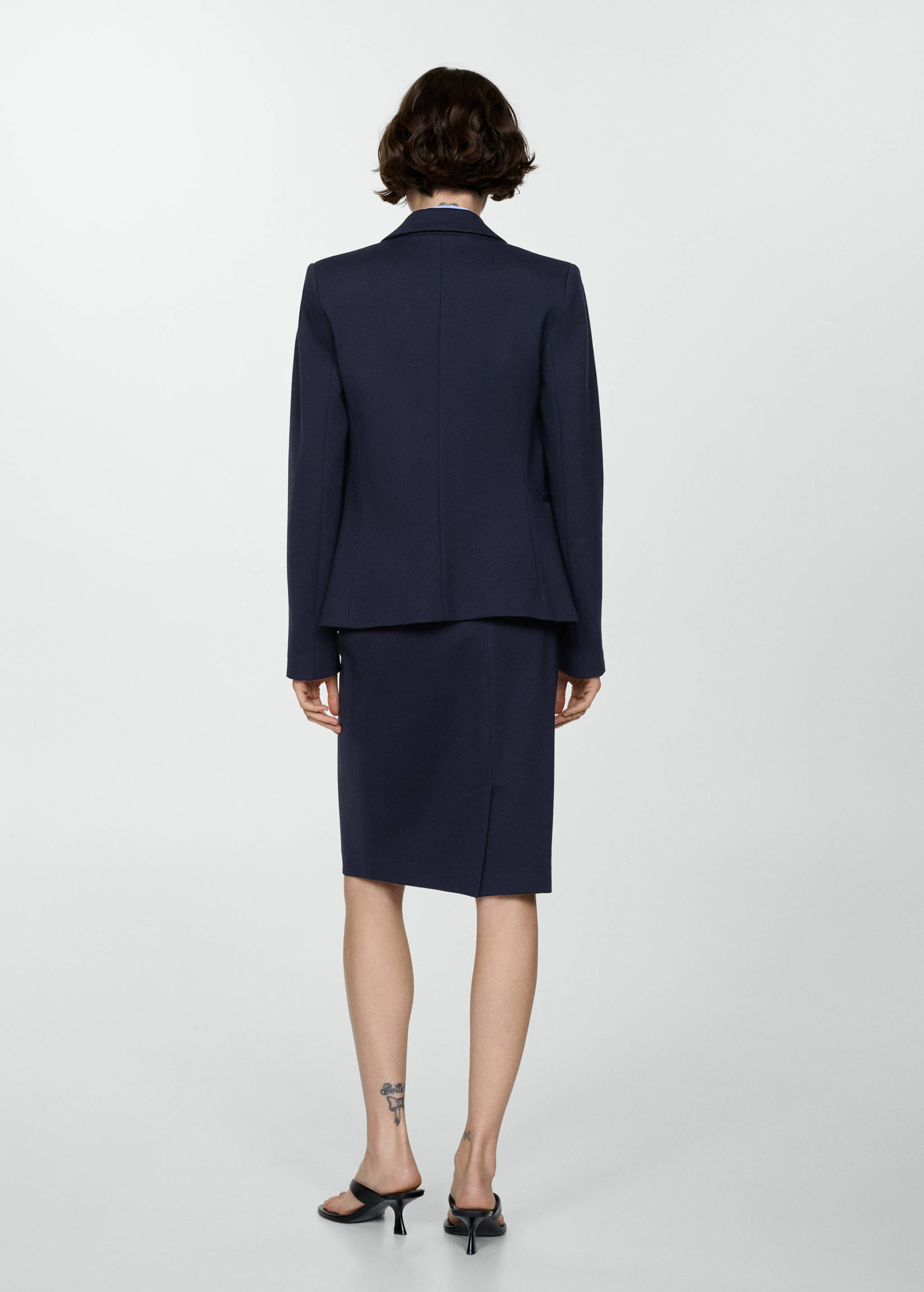 Blazer cintré maille point de Rome - Verso de l’article