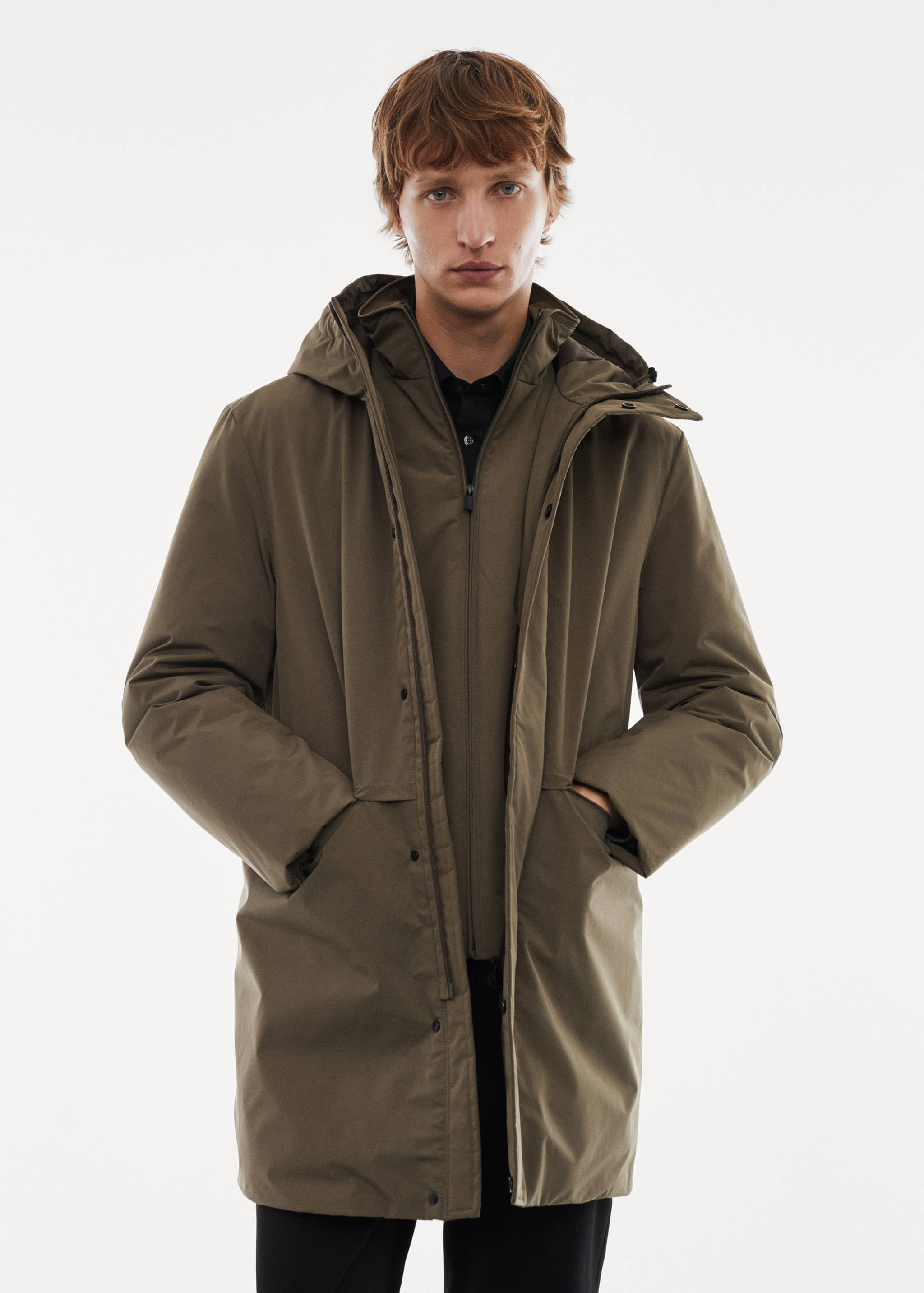 SOFEELATE® padded parka with hood - Medium plane