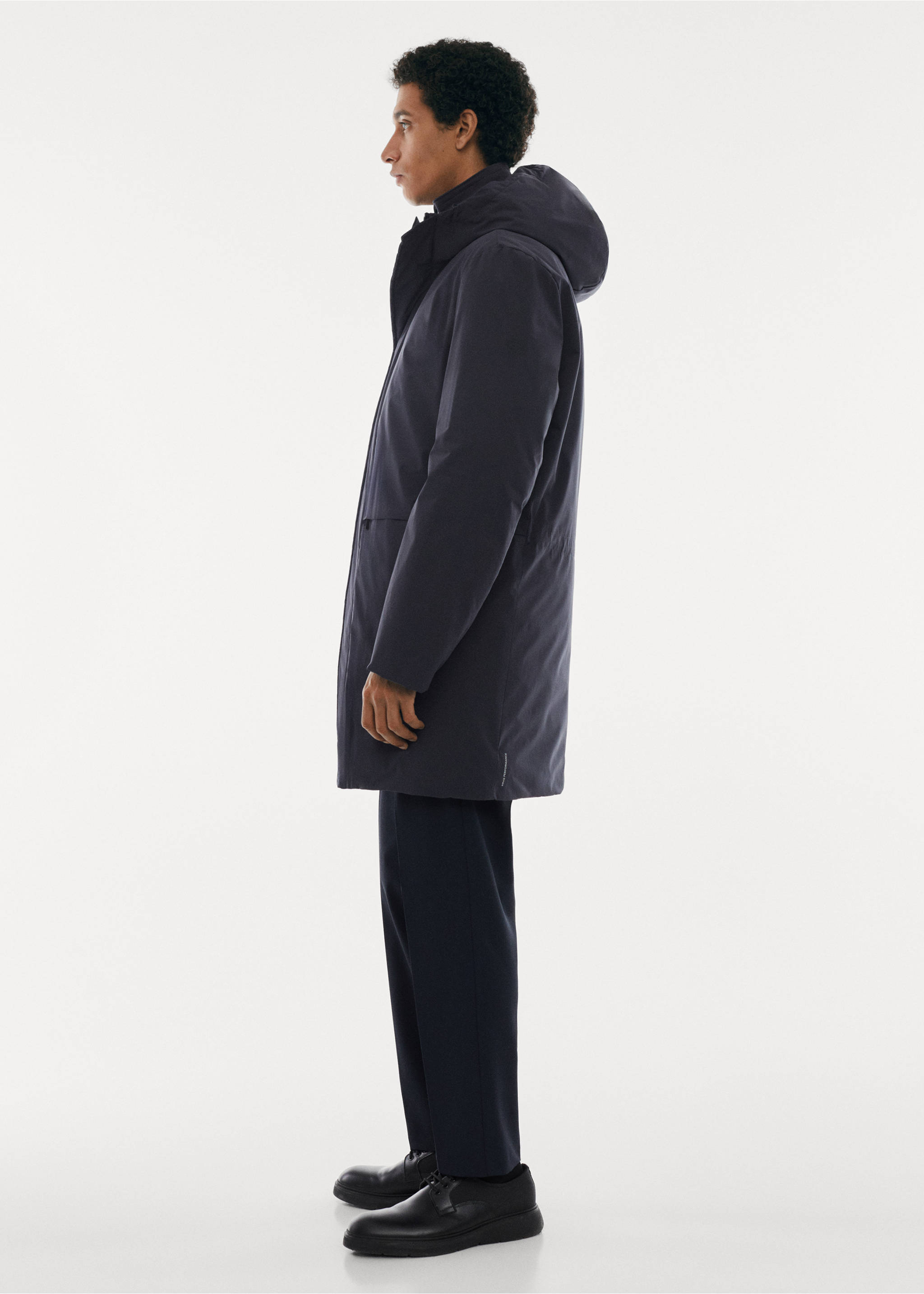 Parka capuche matelassée SOFEELATE® - Détail de l'article 2, Bleu marine. Ref: 67040618-00.