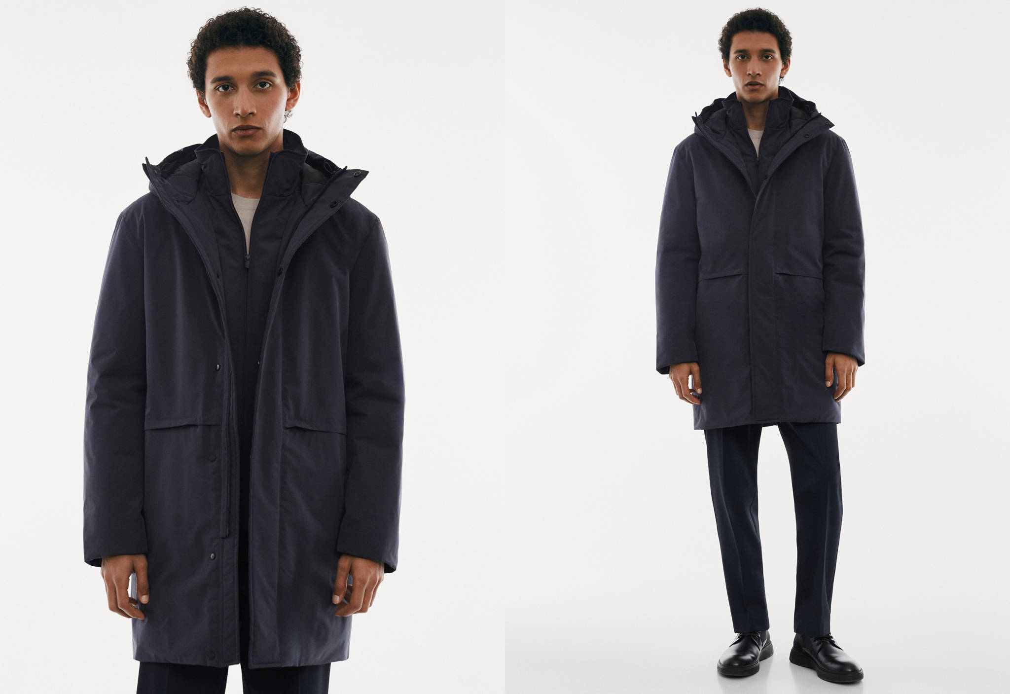 Parka capuche matelassée SOFEELATE® - Plan panoramique