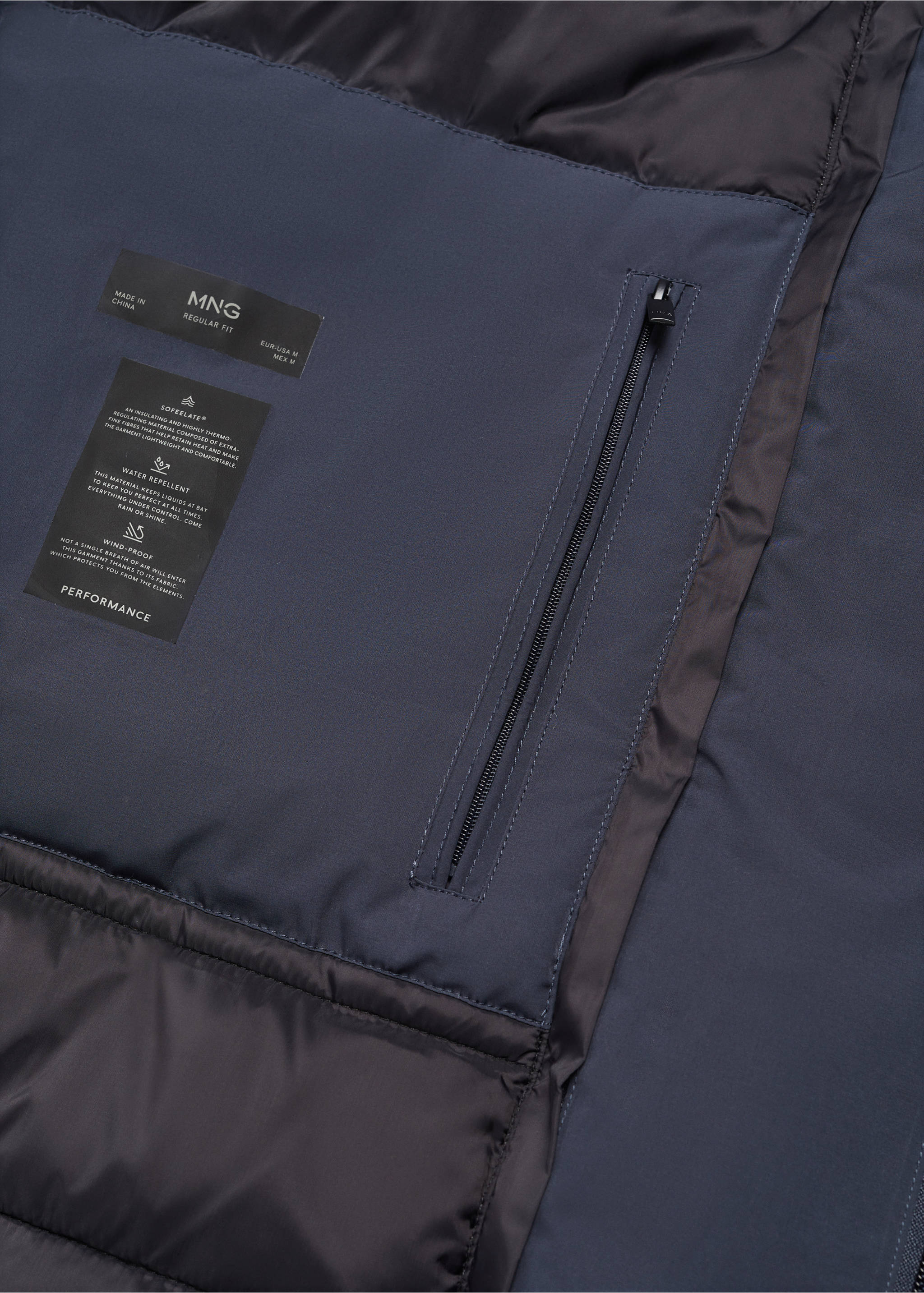 Parka capuche matelassée SOFEELATE® - Détail de l'article 0, Bleu marine. Ref: 67040618-00.