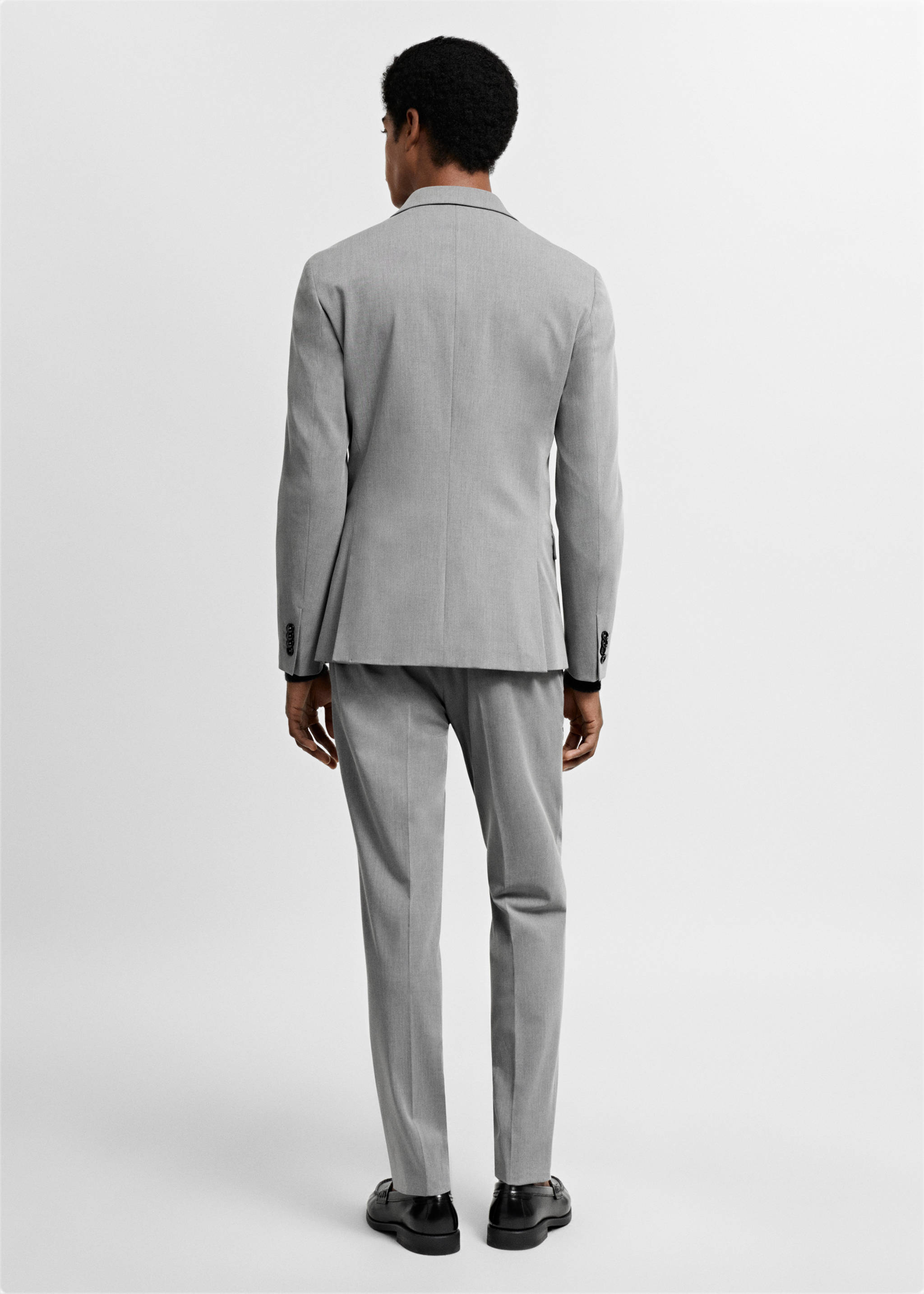 Super slim-fit suit jacket in stretch fabric - Reverse of the article