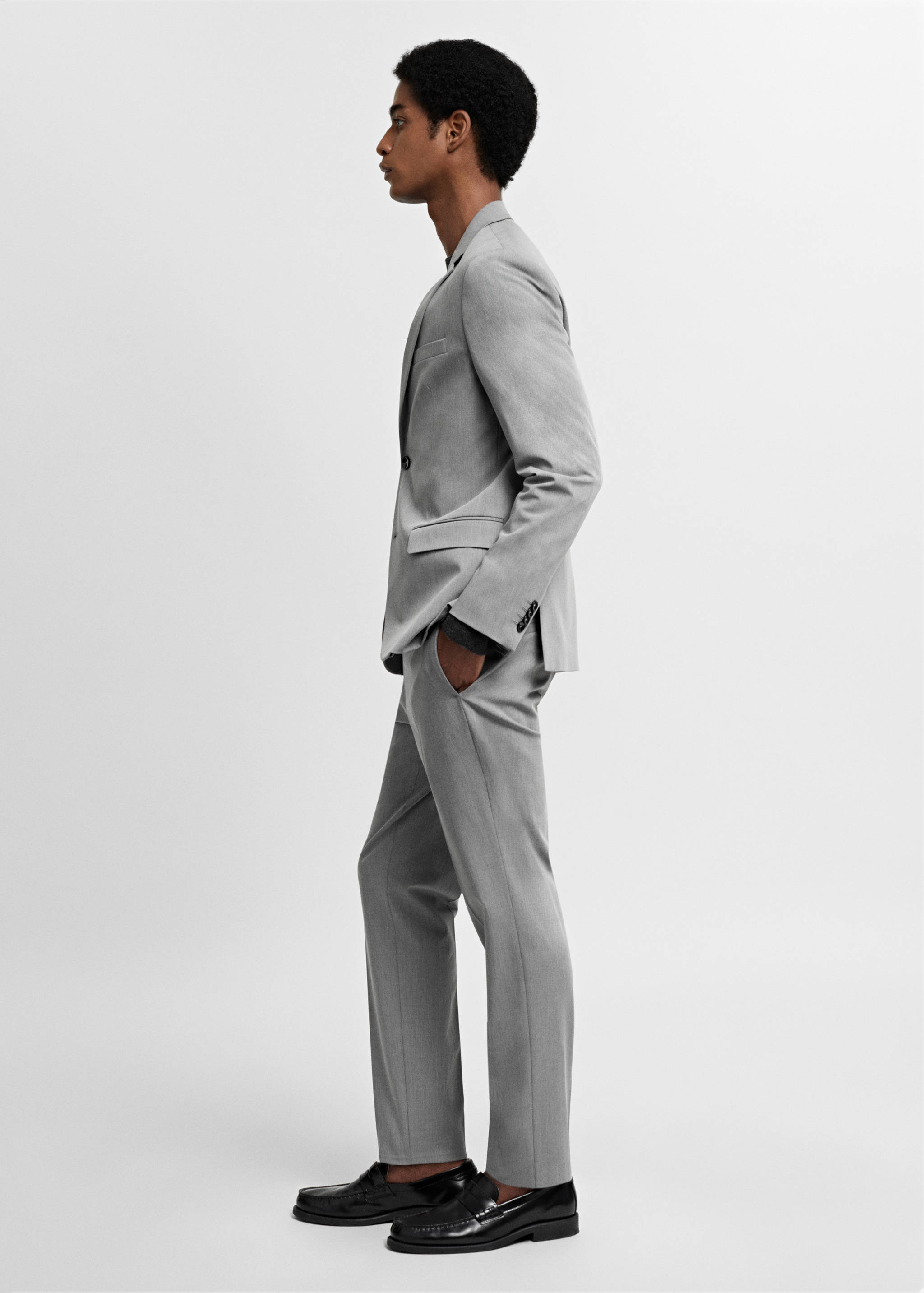 Super slim-fit suit jacket in stretch fabric - Details of the article 2