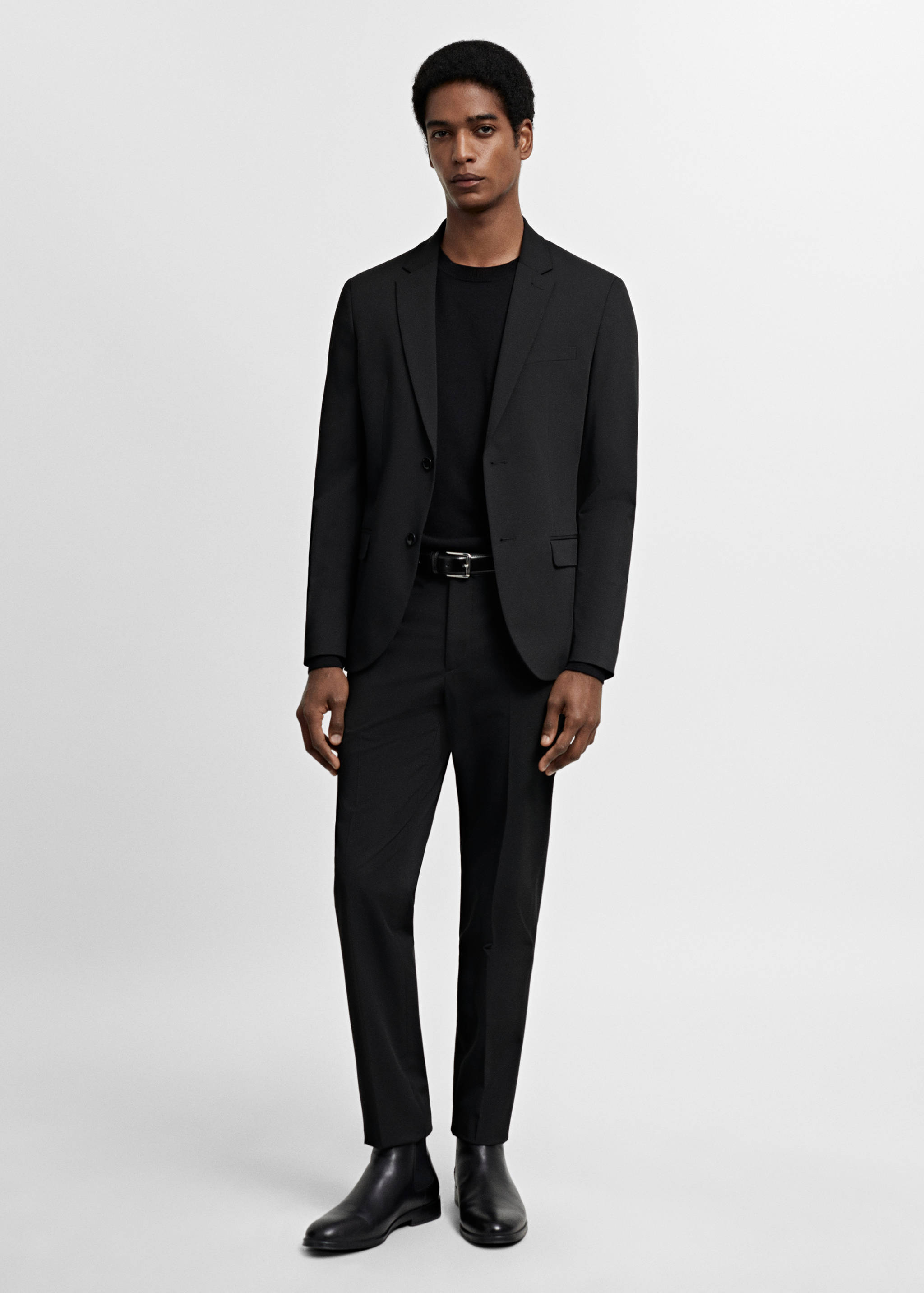 Blazer de fato stretch super slim fit - Plano geral