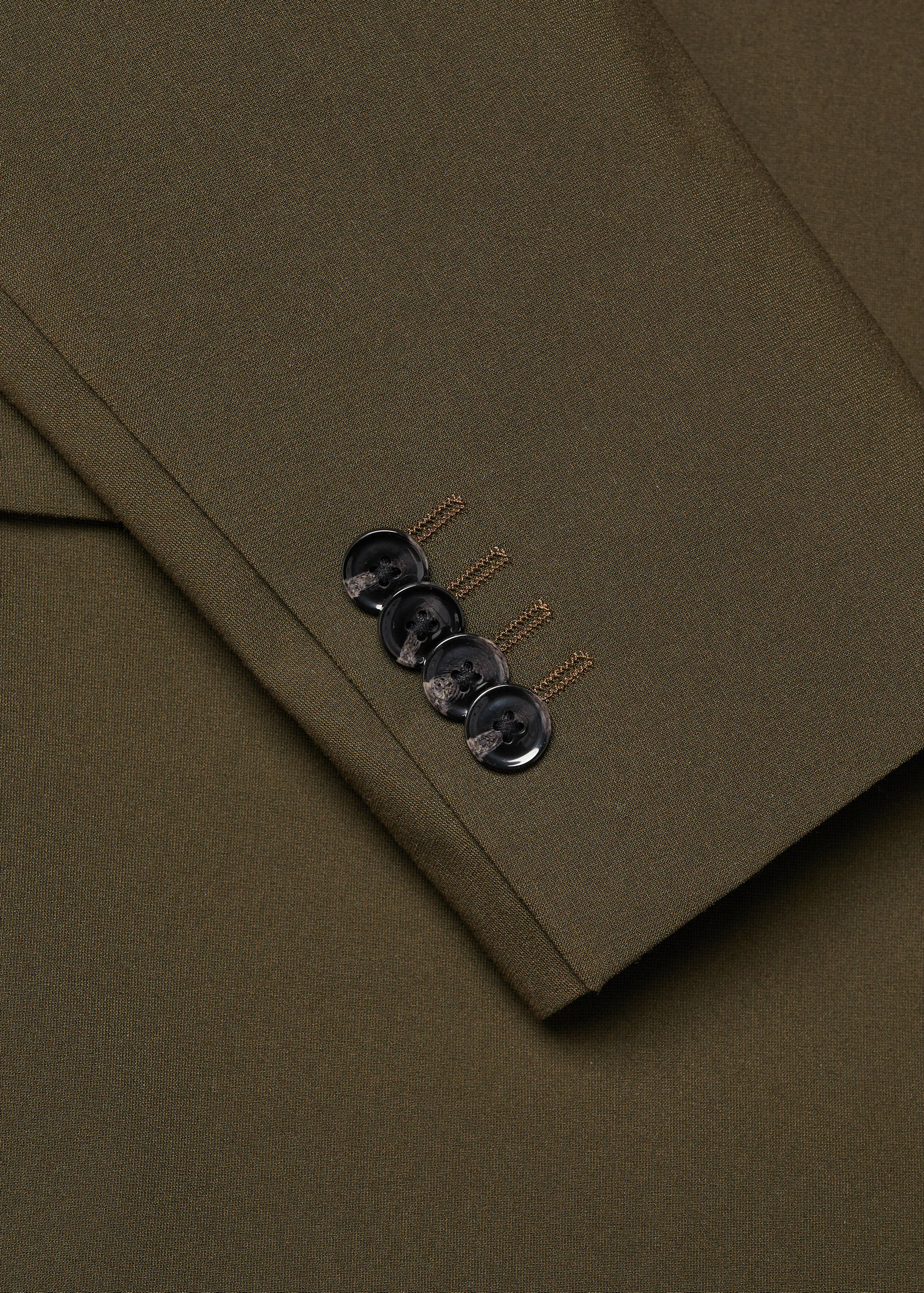 Slim fit double-breasted suit blazer - Details of the article 0