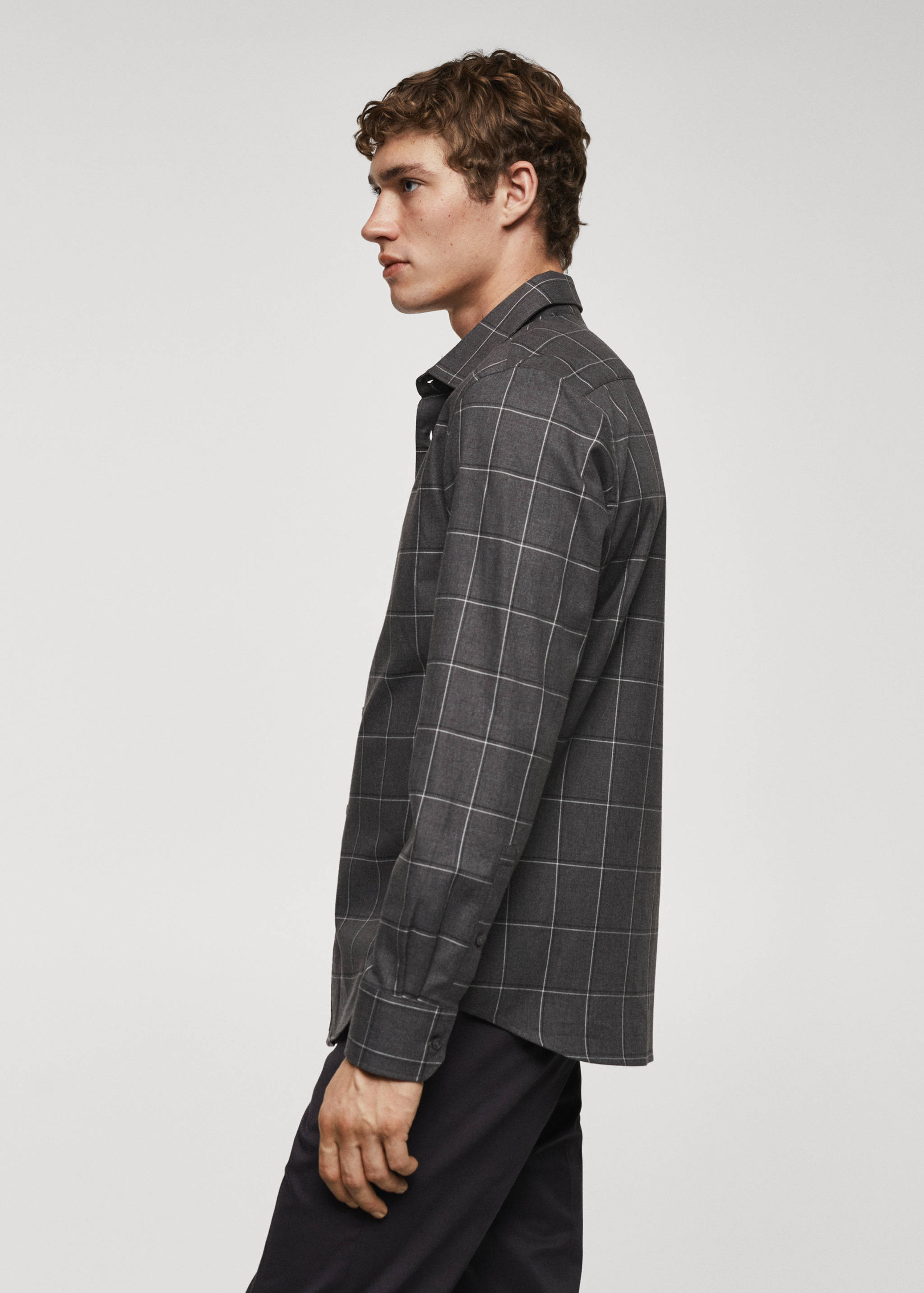 Chemise coton flanelle carreaux - Détail de l'article 2