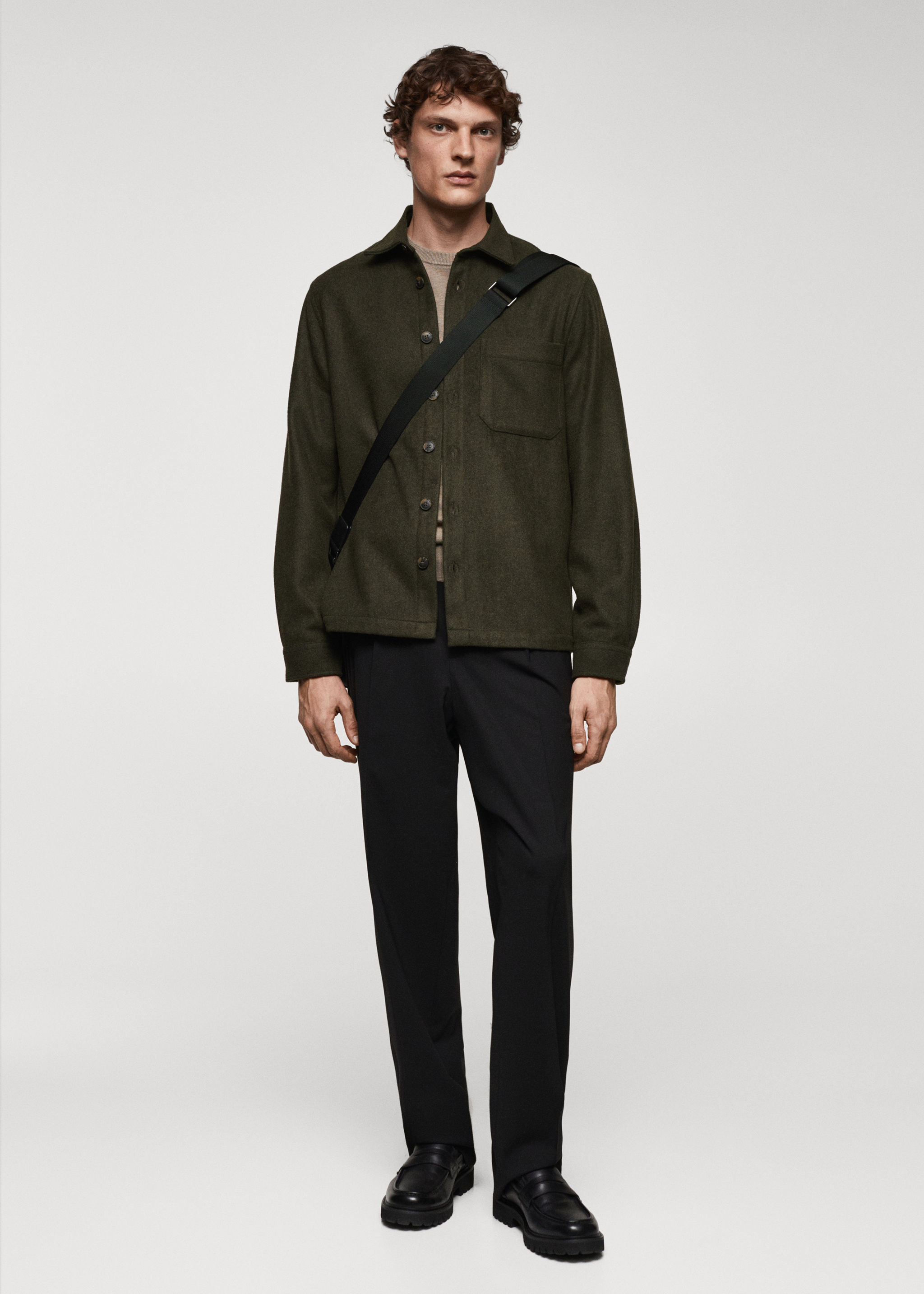 Surchemise regular fit poche - Plan général