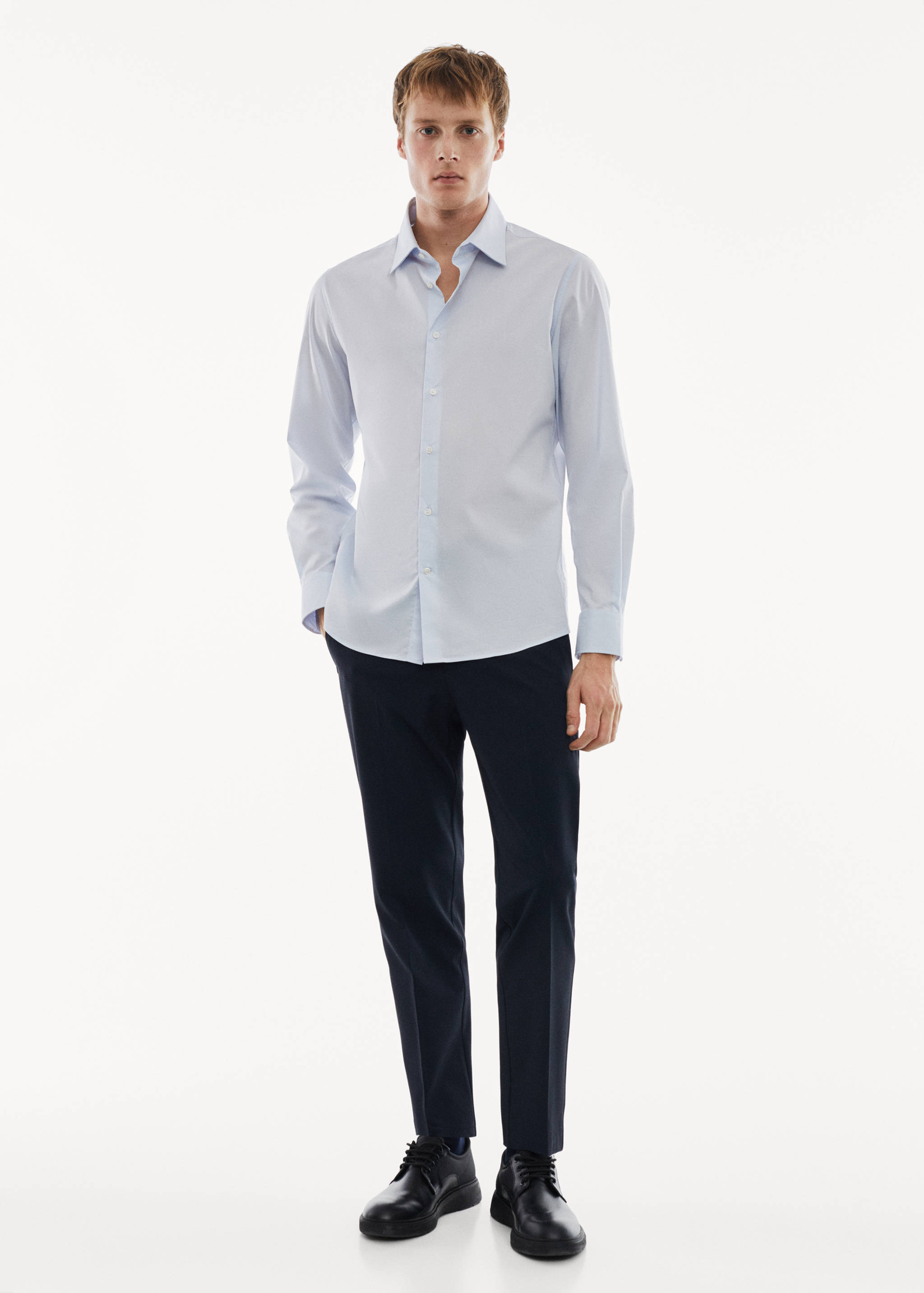 Chemise regular-fit coton stretch - Plan général