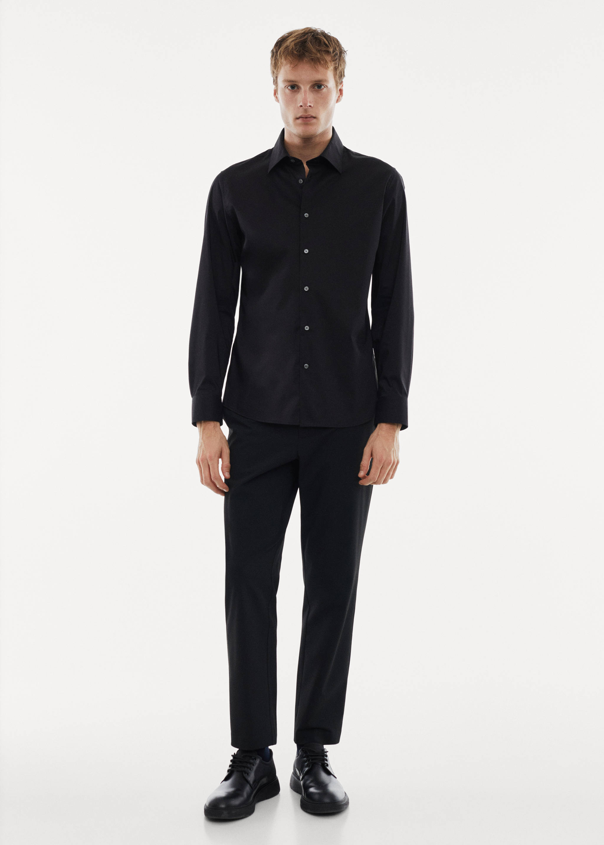 Chemise regular-fit coton stretch - Plan général