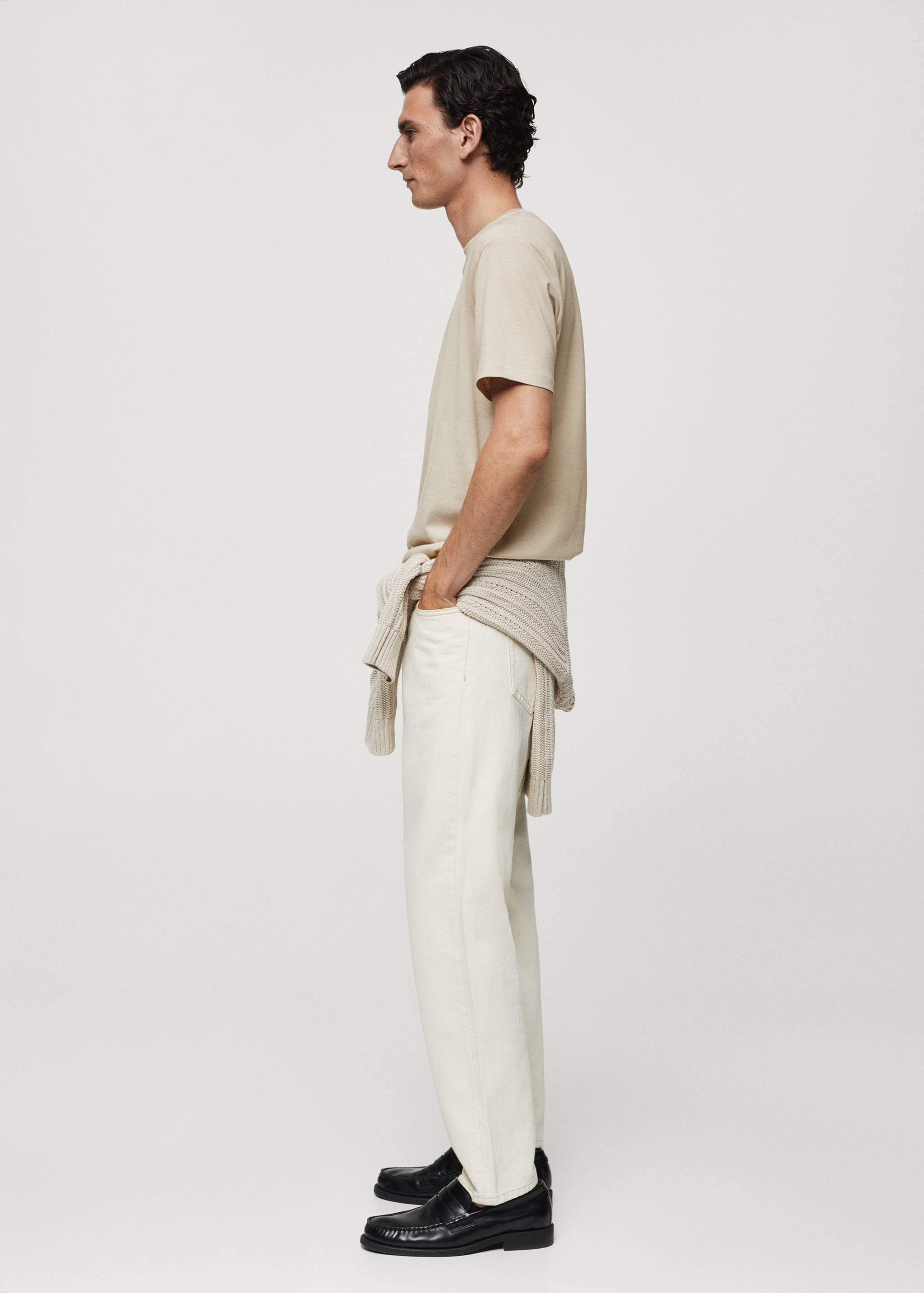 Mercerizované tričko slim fit - Detail zboží 2