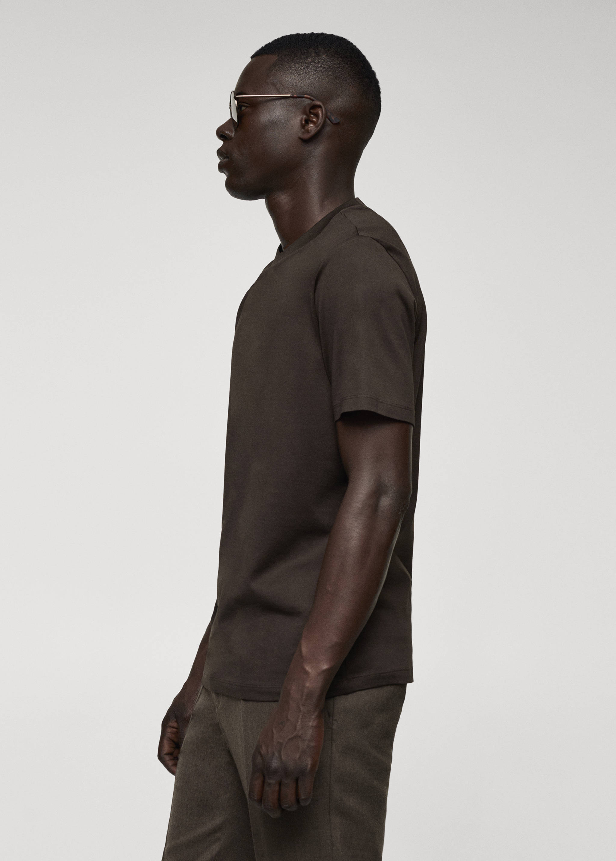 Mercerizované tričko slim fit - Detail zboží 2