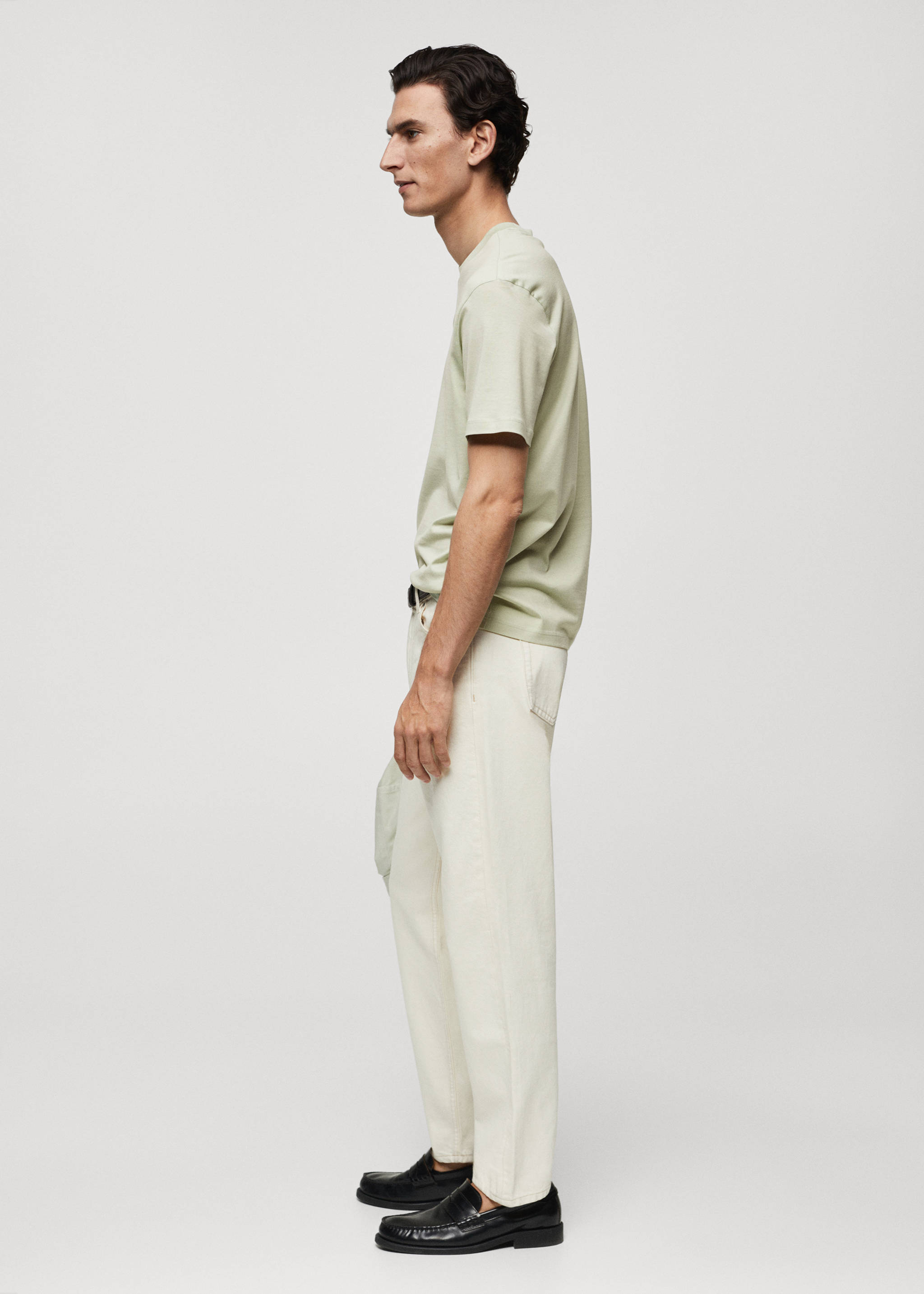 Mercerizované tričko slim fit - Detail zboží 2