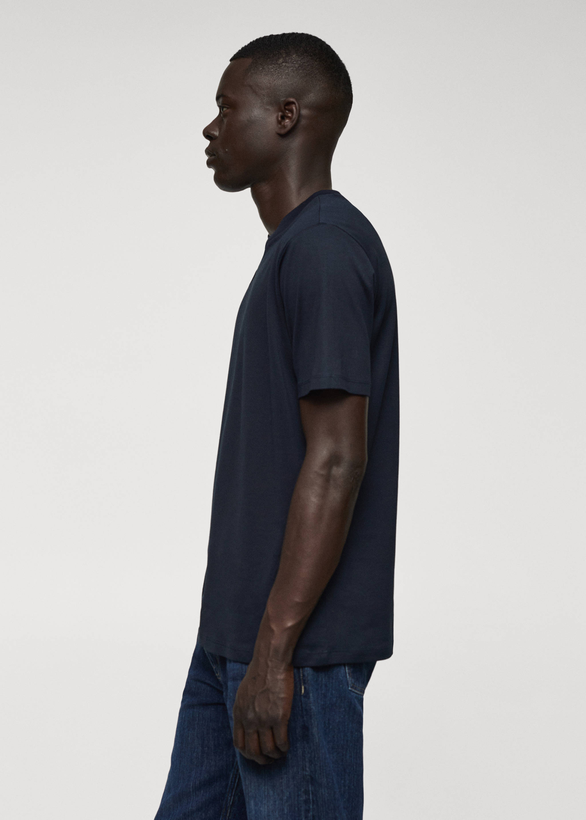 Mercerizované tričko slim fit - Detail zboží 2