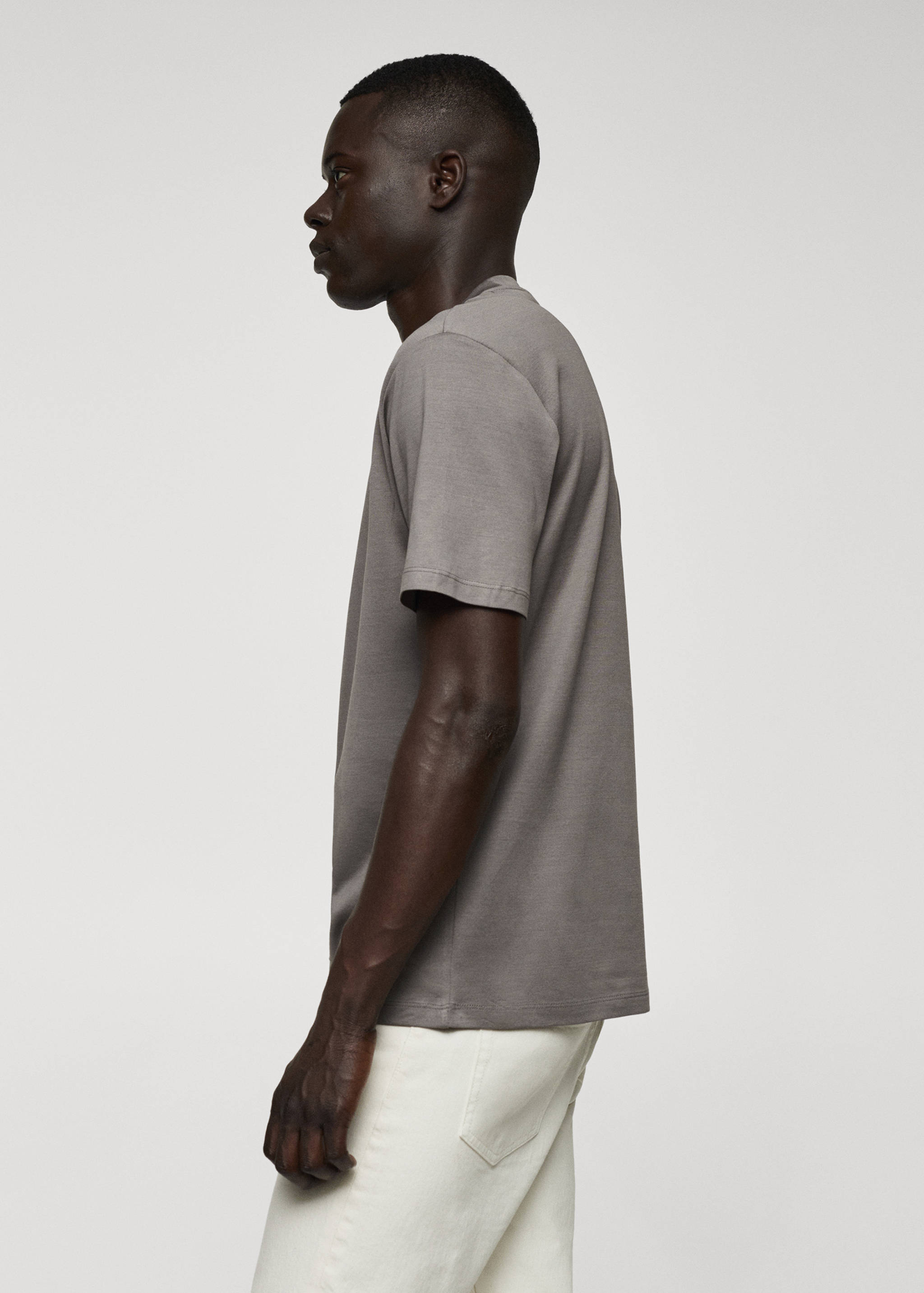 Mercerizované tričko slim fit - Detail zboží 2
