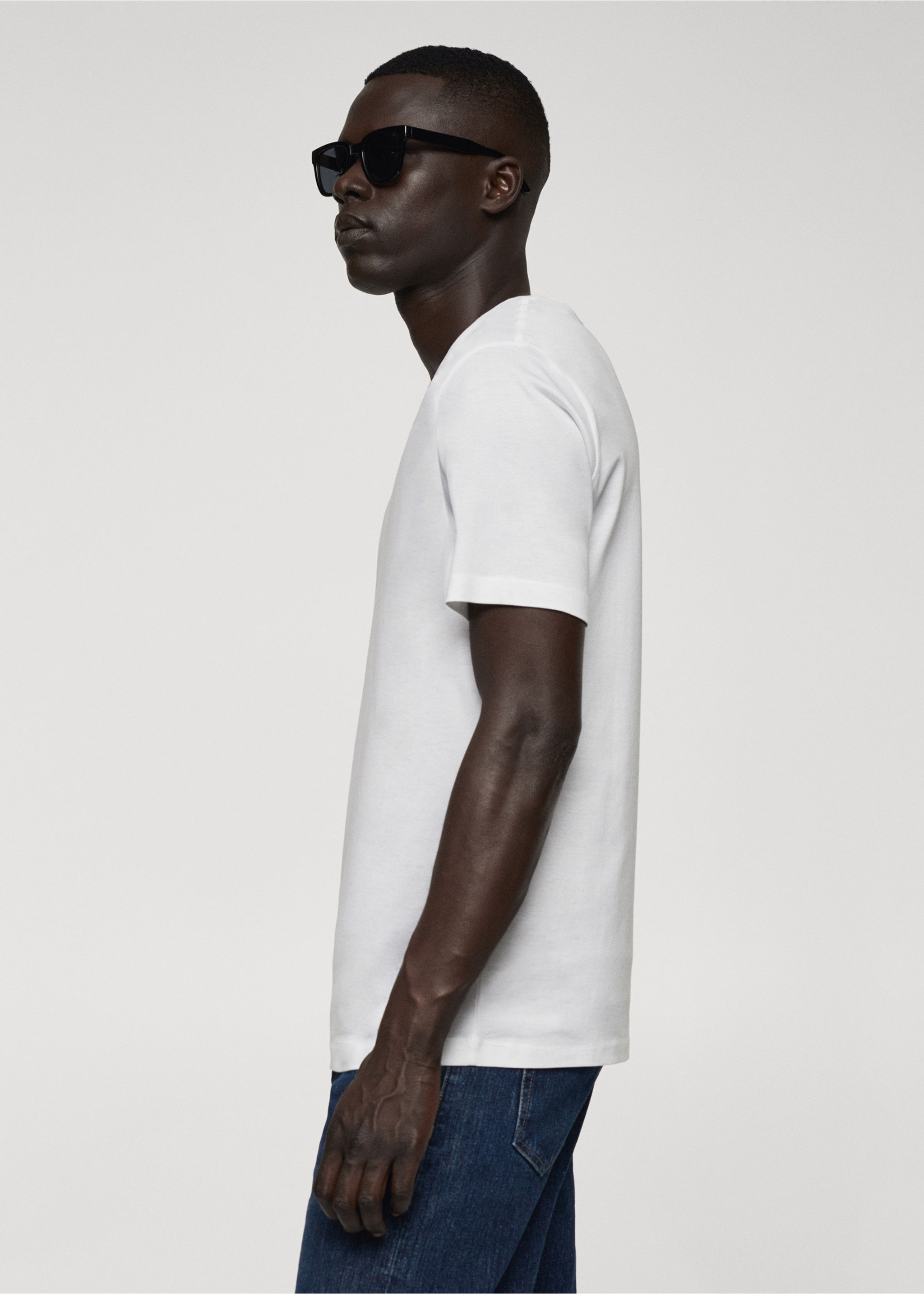 Mercerised slim-fit t-shirt - Details of the article 2