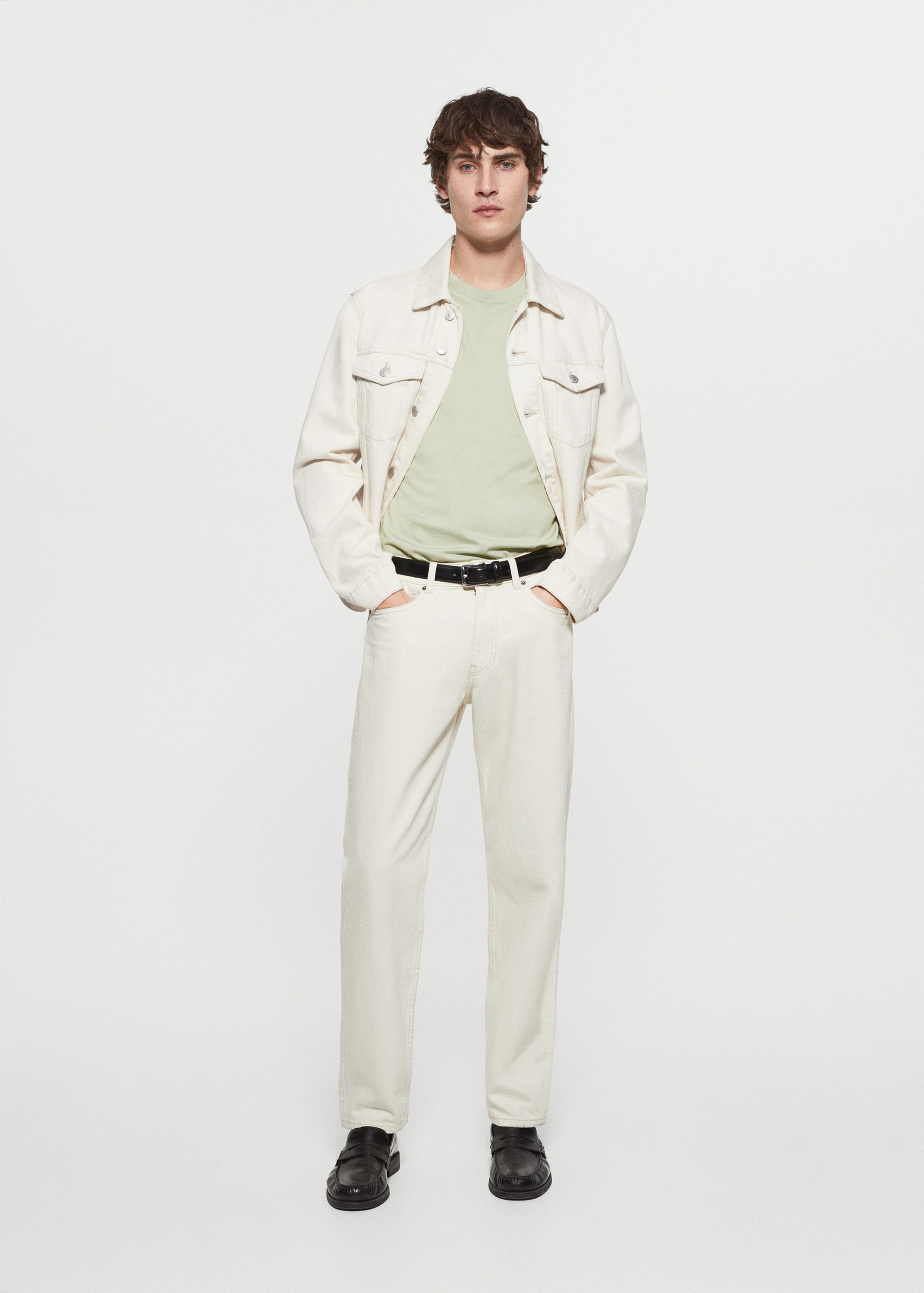 Samarreta slim fit merceritzada - Detall de l'article 5
