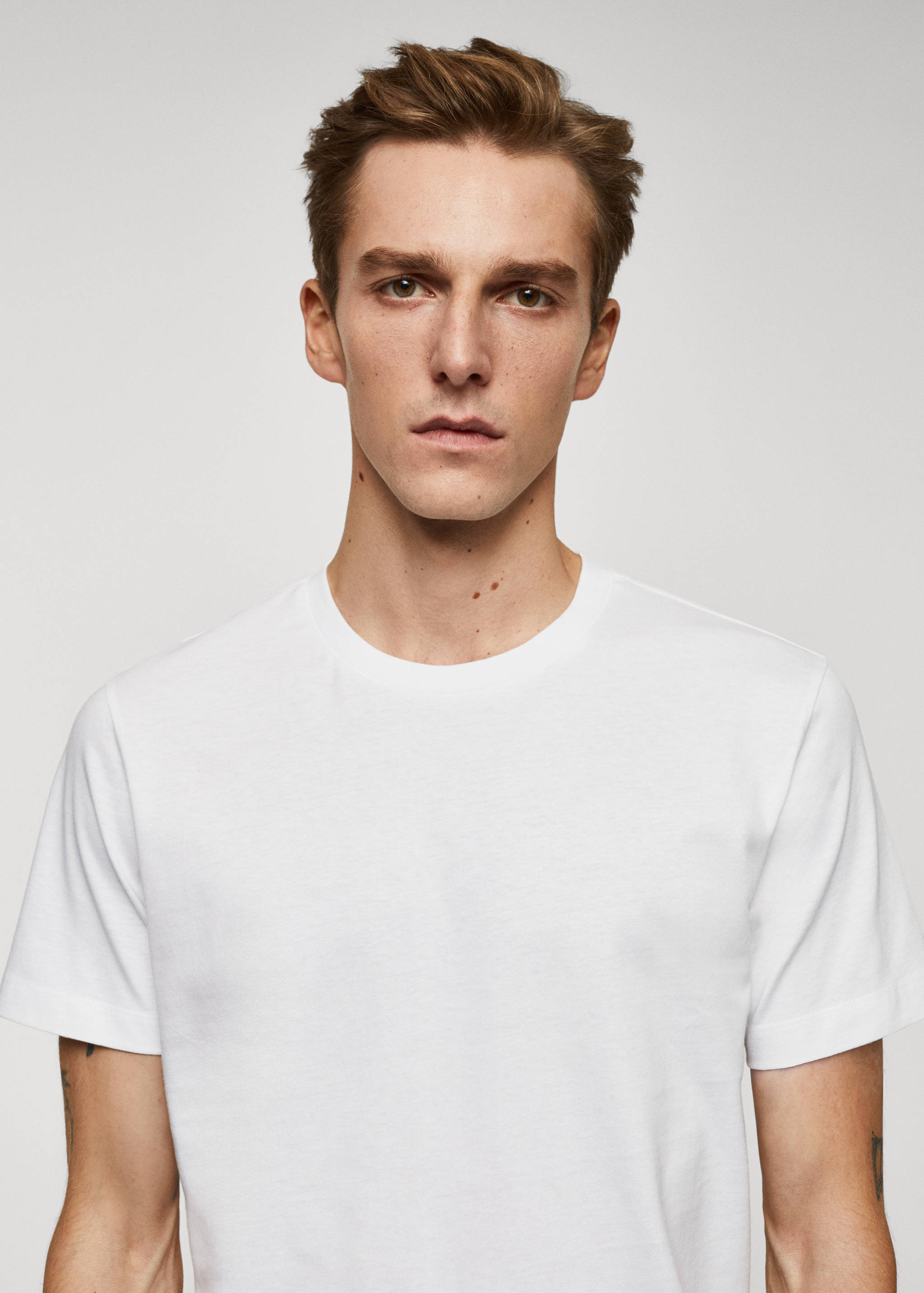 Essential cotton-blend T-shirt - Details of the article 1