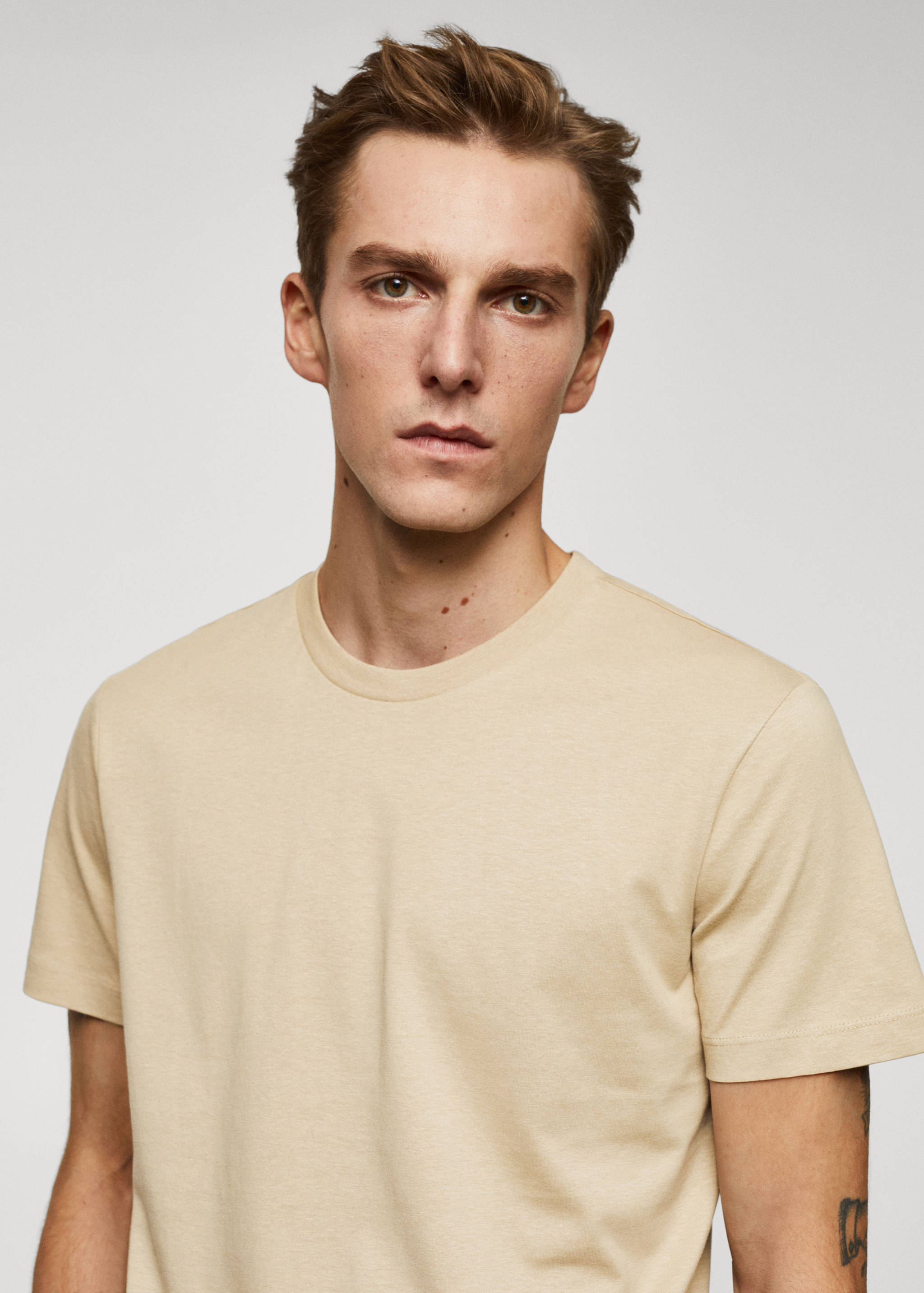 Essential cotton-blend T-shirt - Details of the article 1