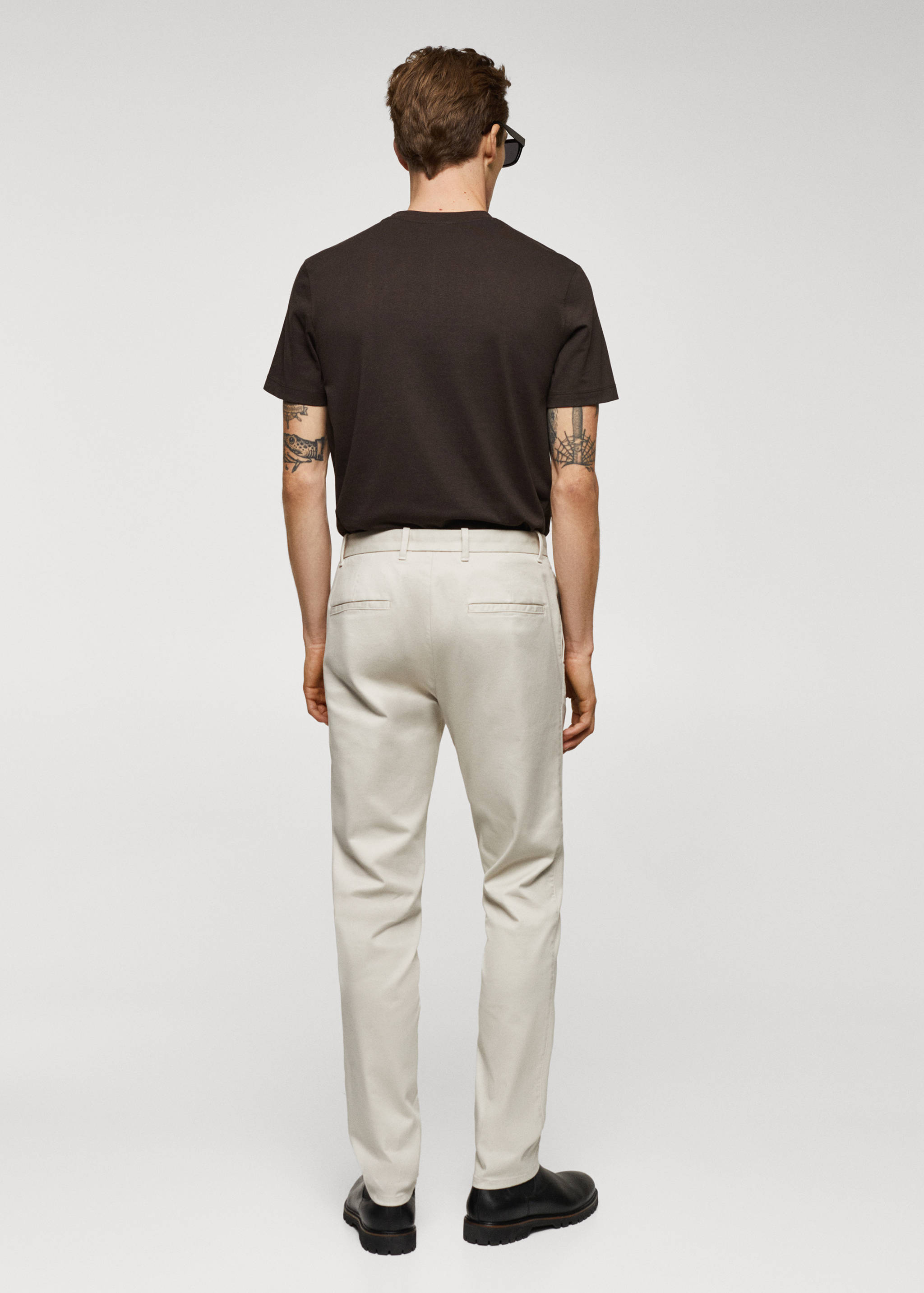 Essential cotton-blend T-shirt - Reverse of the article