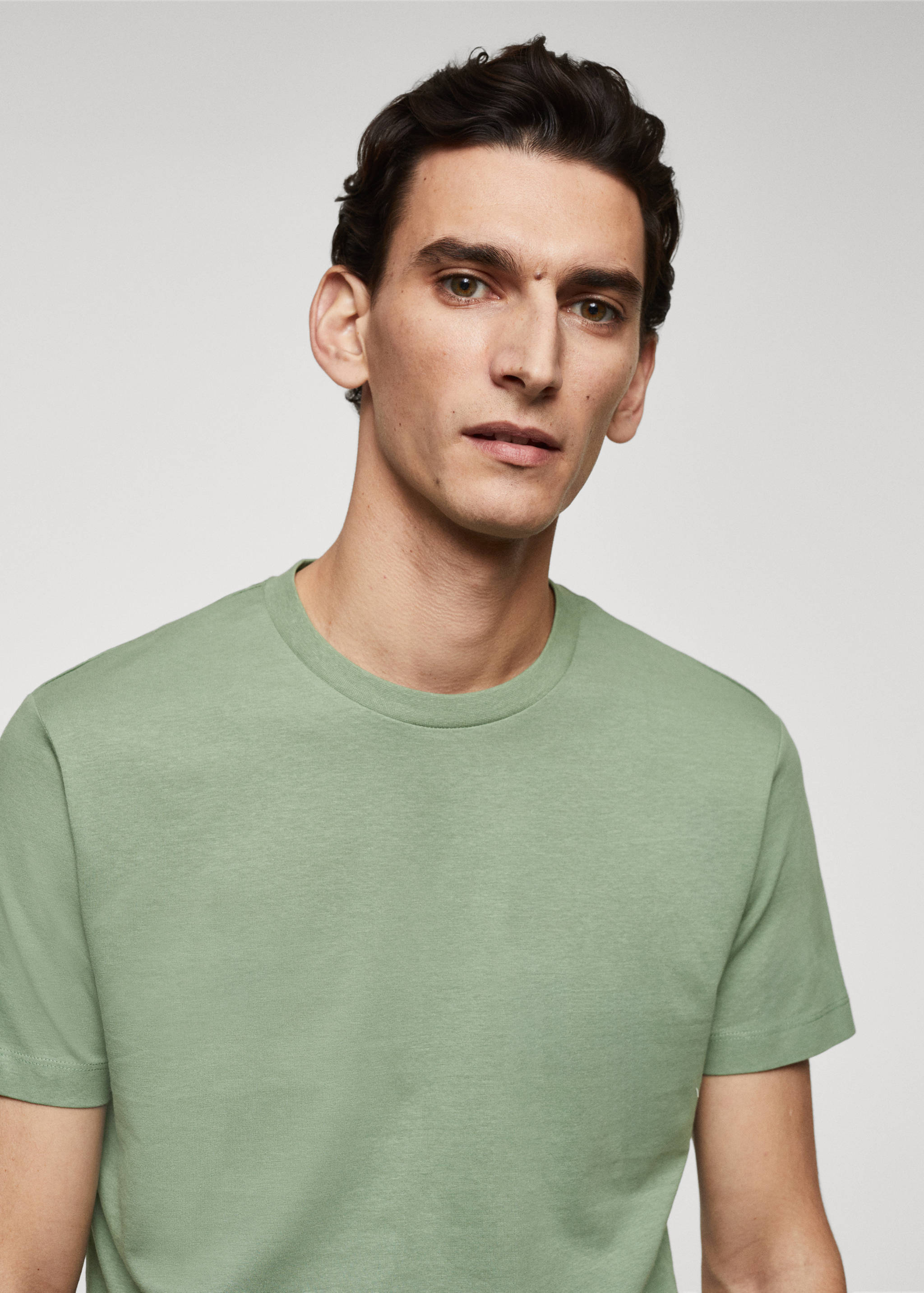 Essential cotton-blend T-shirt - Details of the article 1