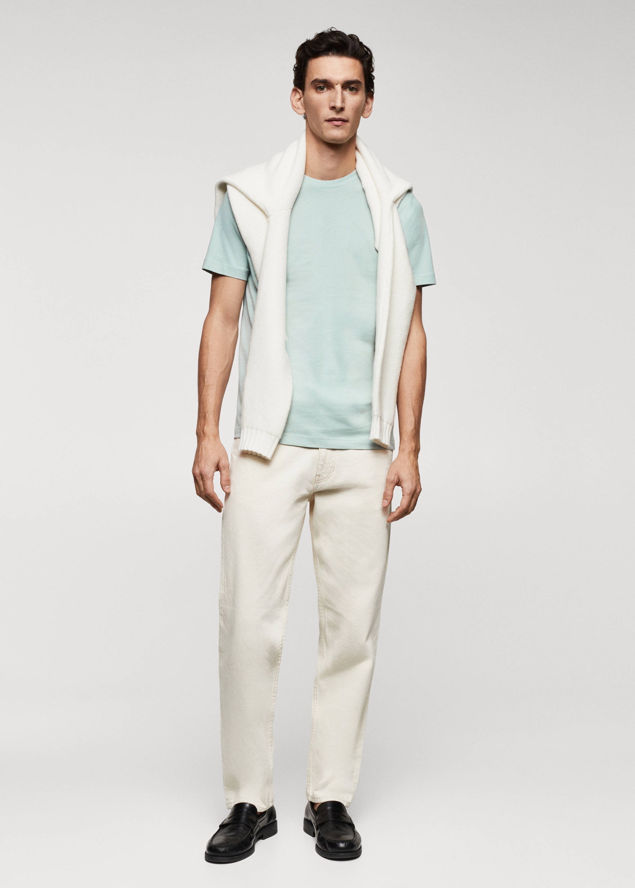 Essential cotton-blend T-shirt - General plane