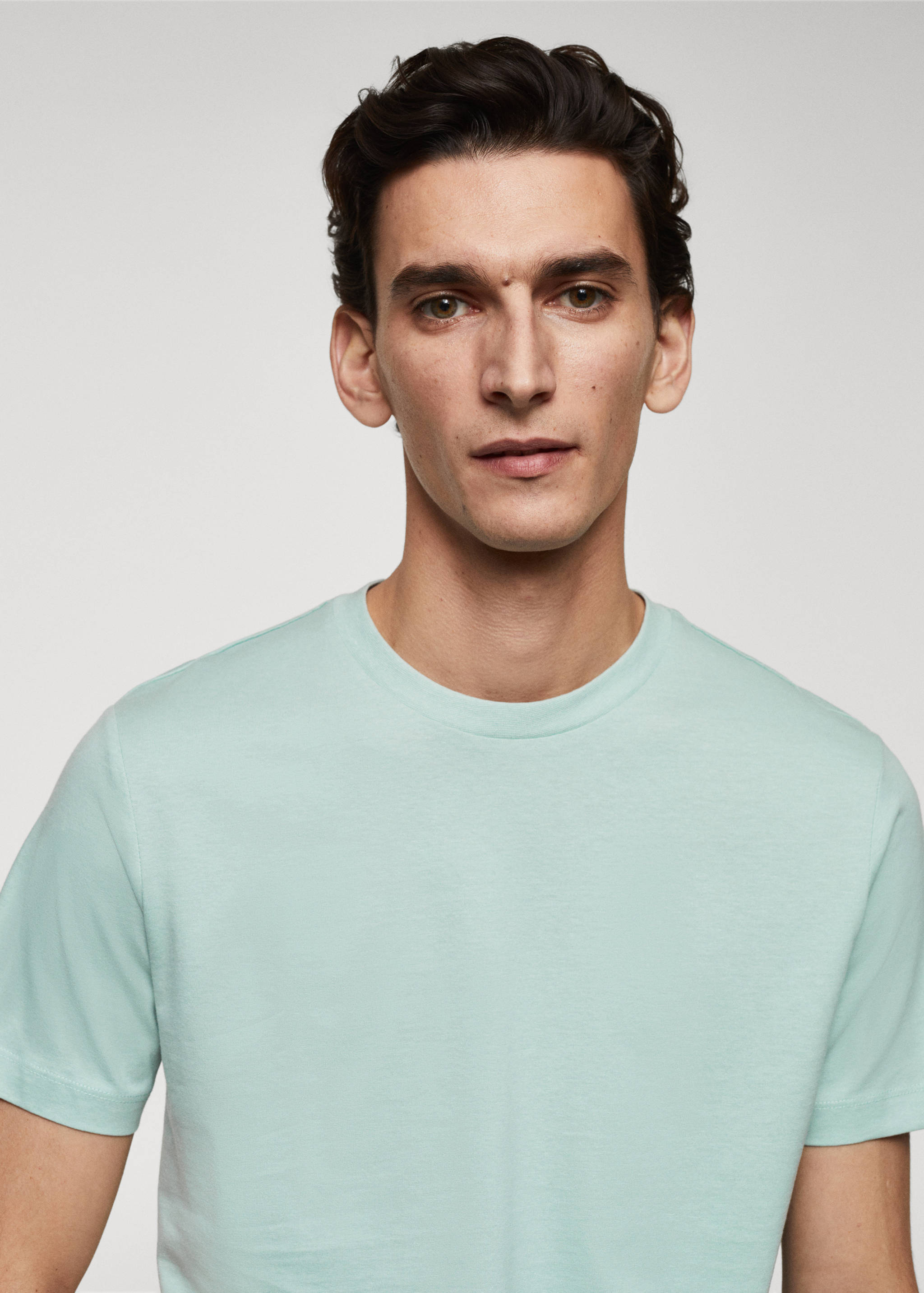 Essential cotton-blend T-shirt - Details of the article 1