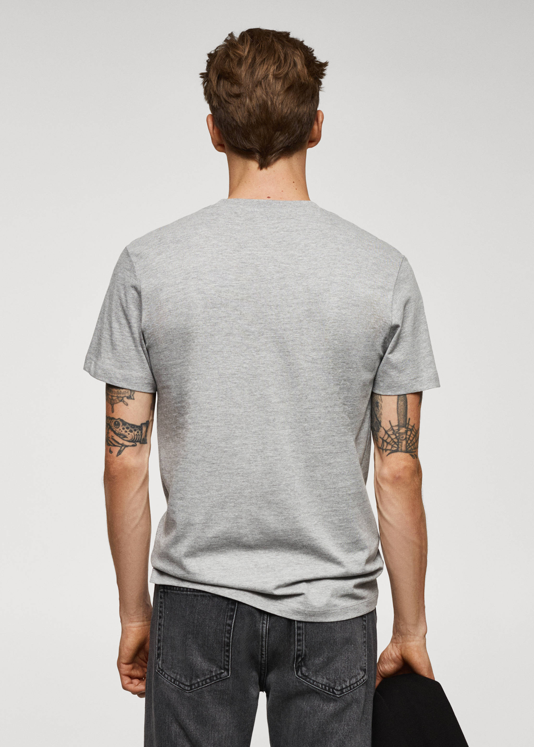 Essential cotton-blend T-shirt - Reverse of the article