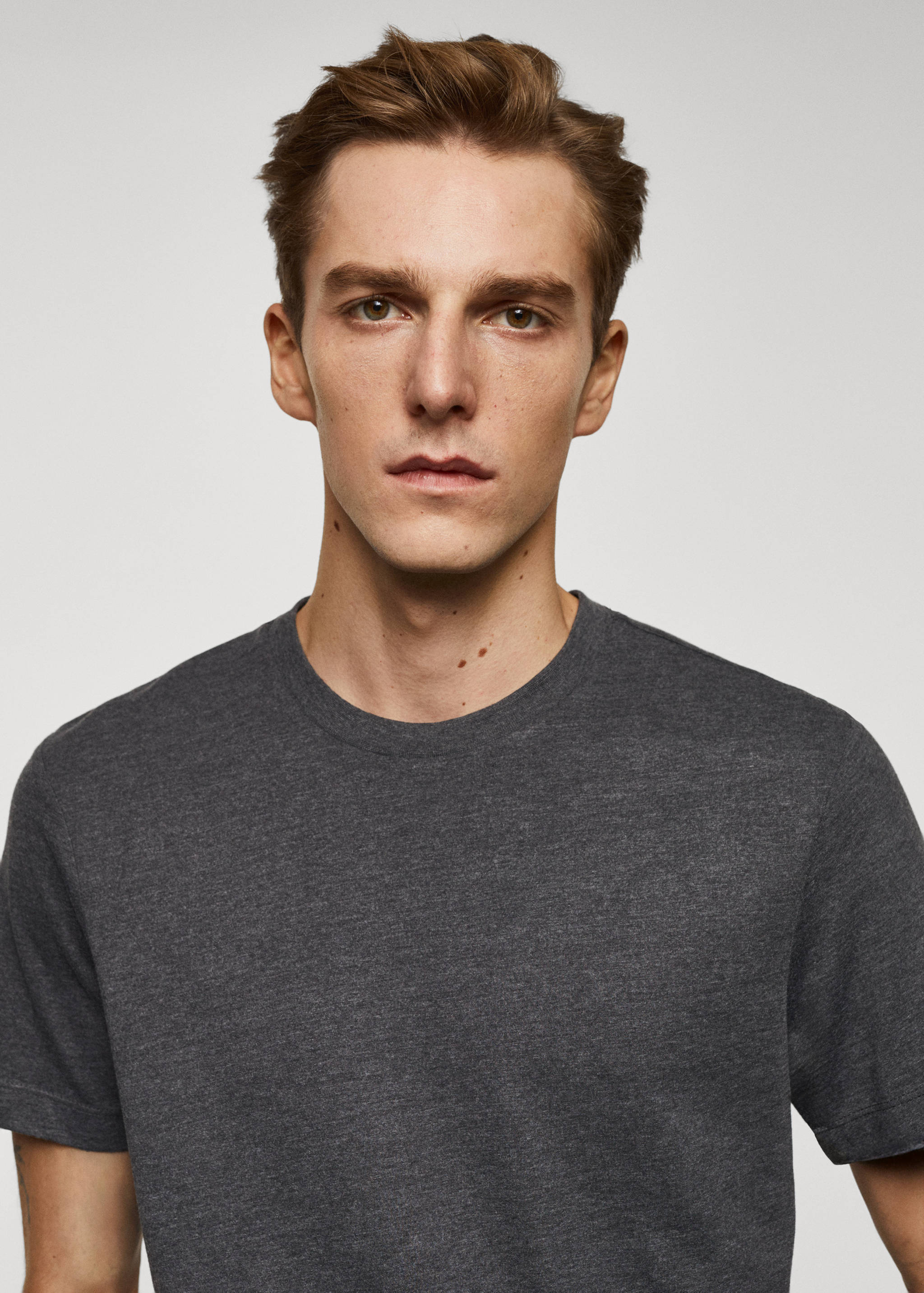 Essential cotton-blend T-shirt - Details of the article 1