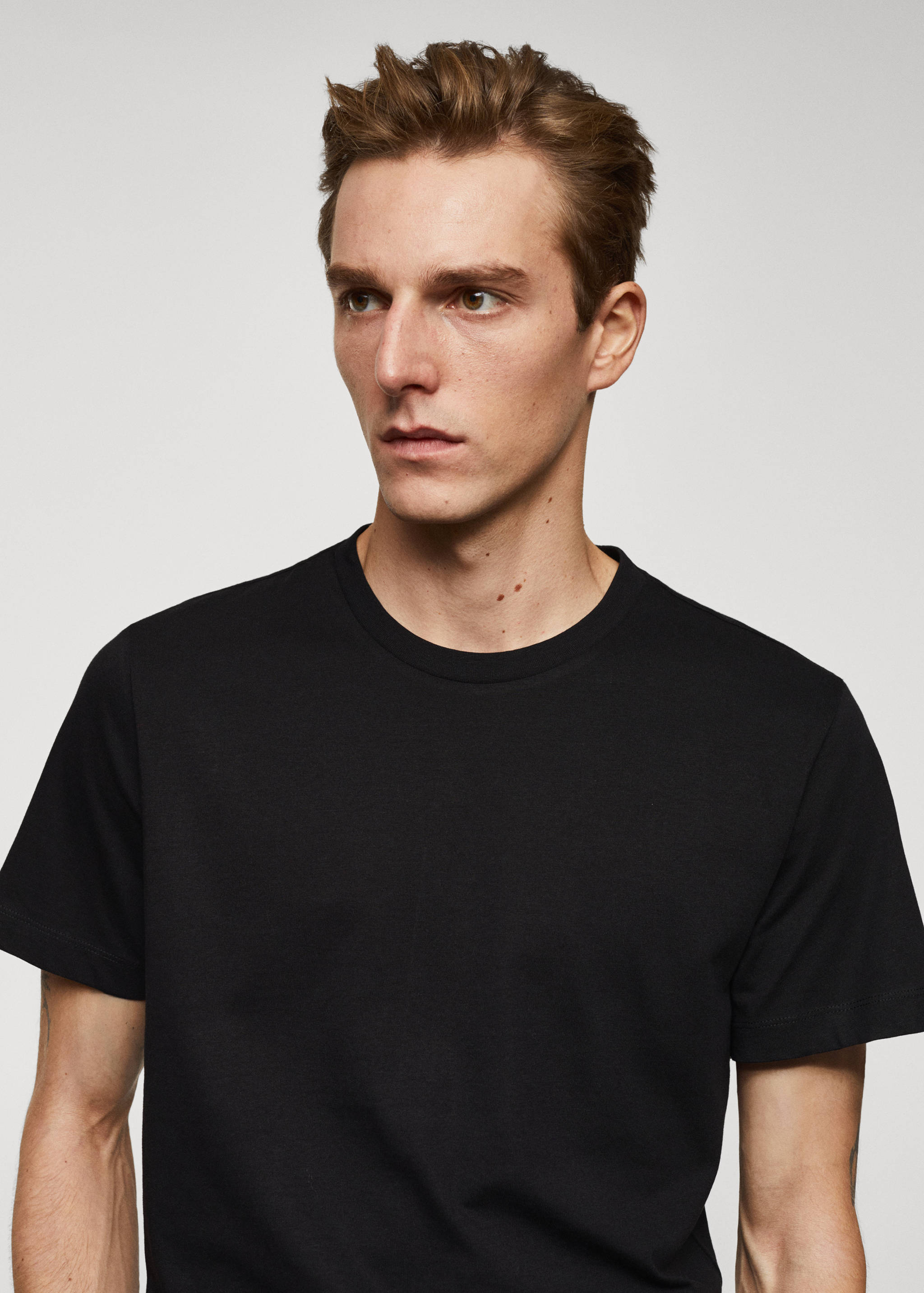 Essential cotton-blend T-shirt - Details of the article 1