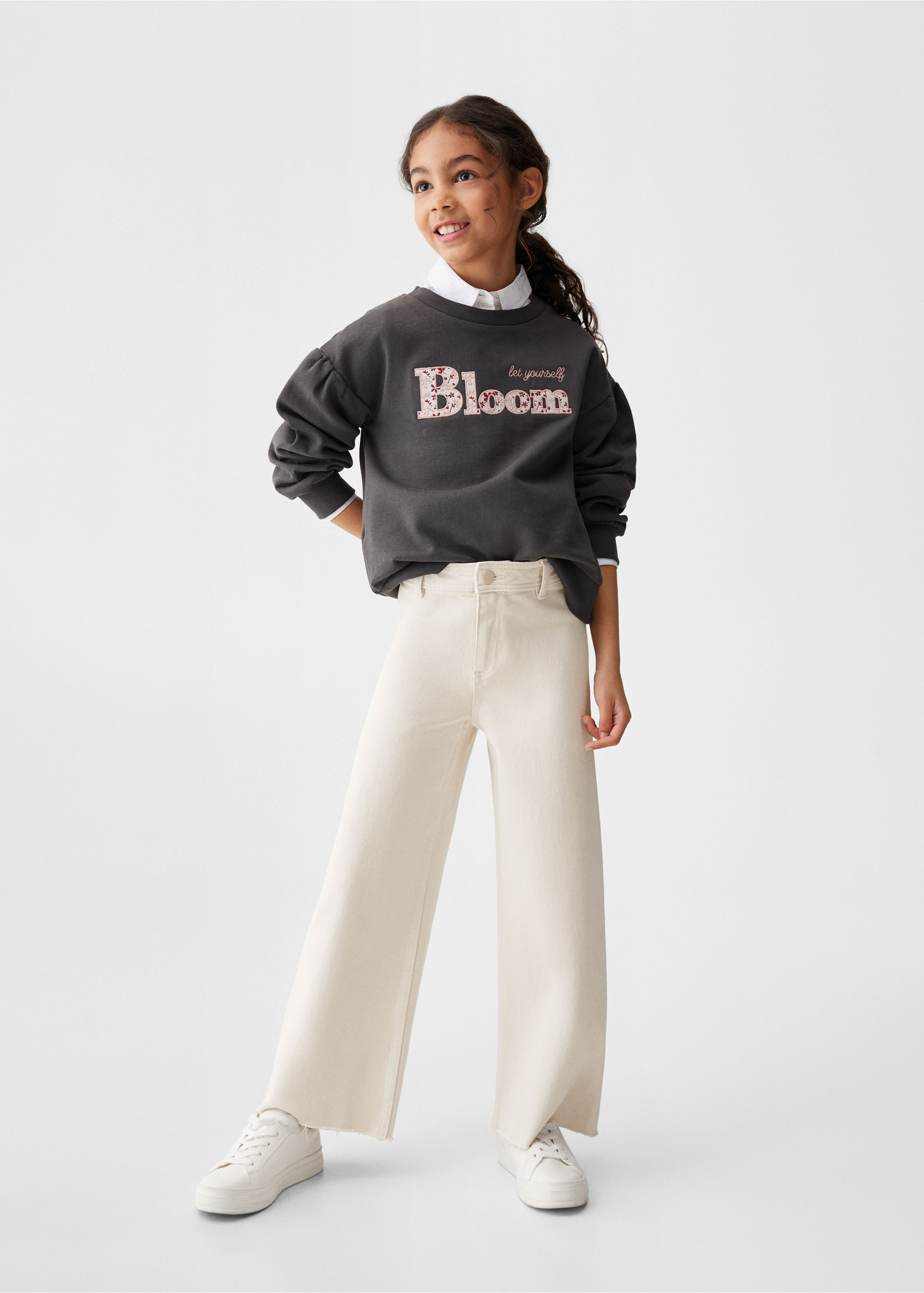 Embroidered message sweatshirt - General plane