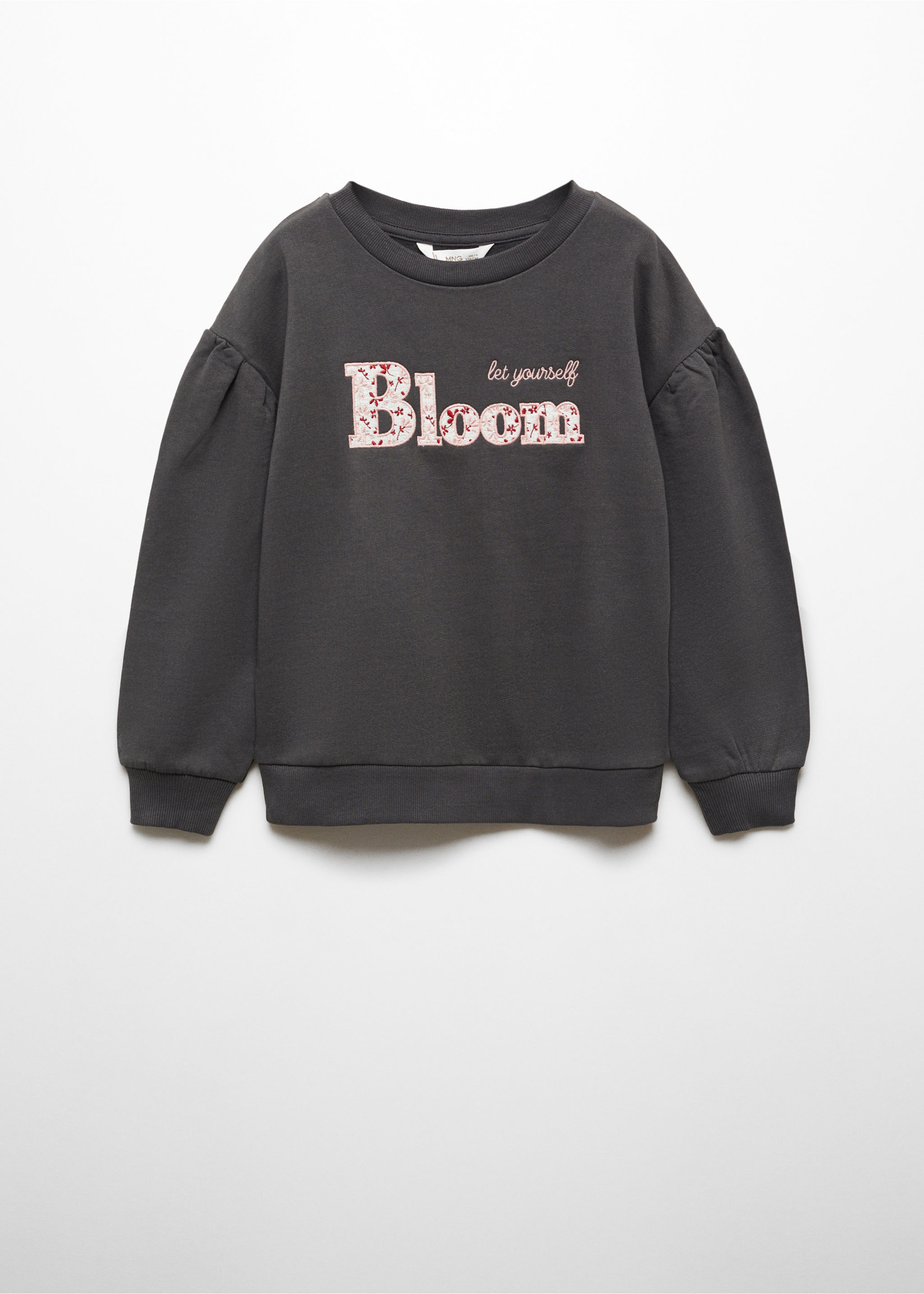 Embroidered message sweatshirt - Article without model