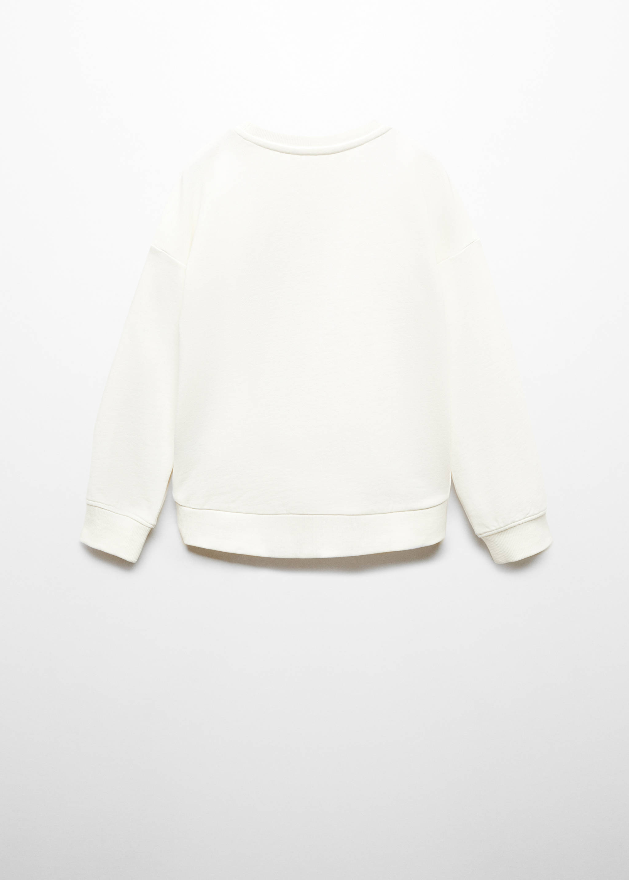 Cotton-blend message sweatshirt - Reverse of the article